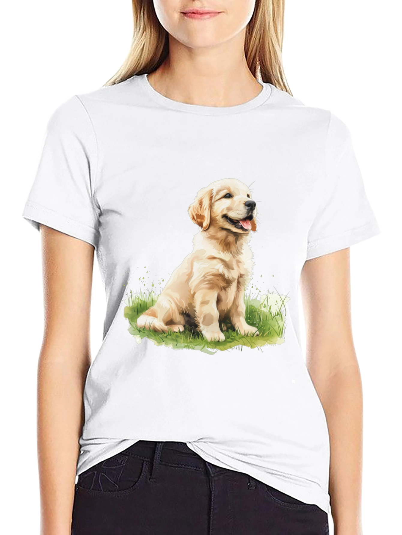 Golden Retriever Puppy T-Shirt - Cute Dog Lover Tee