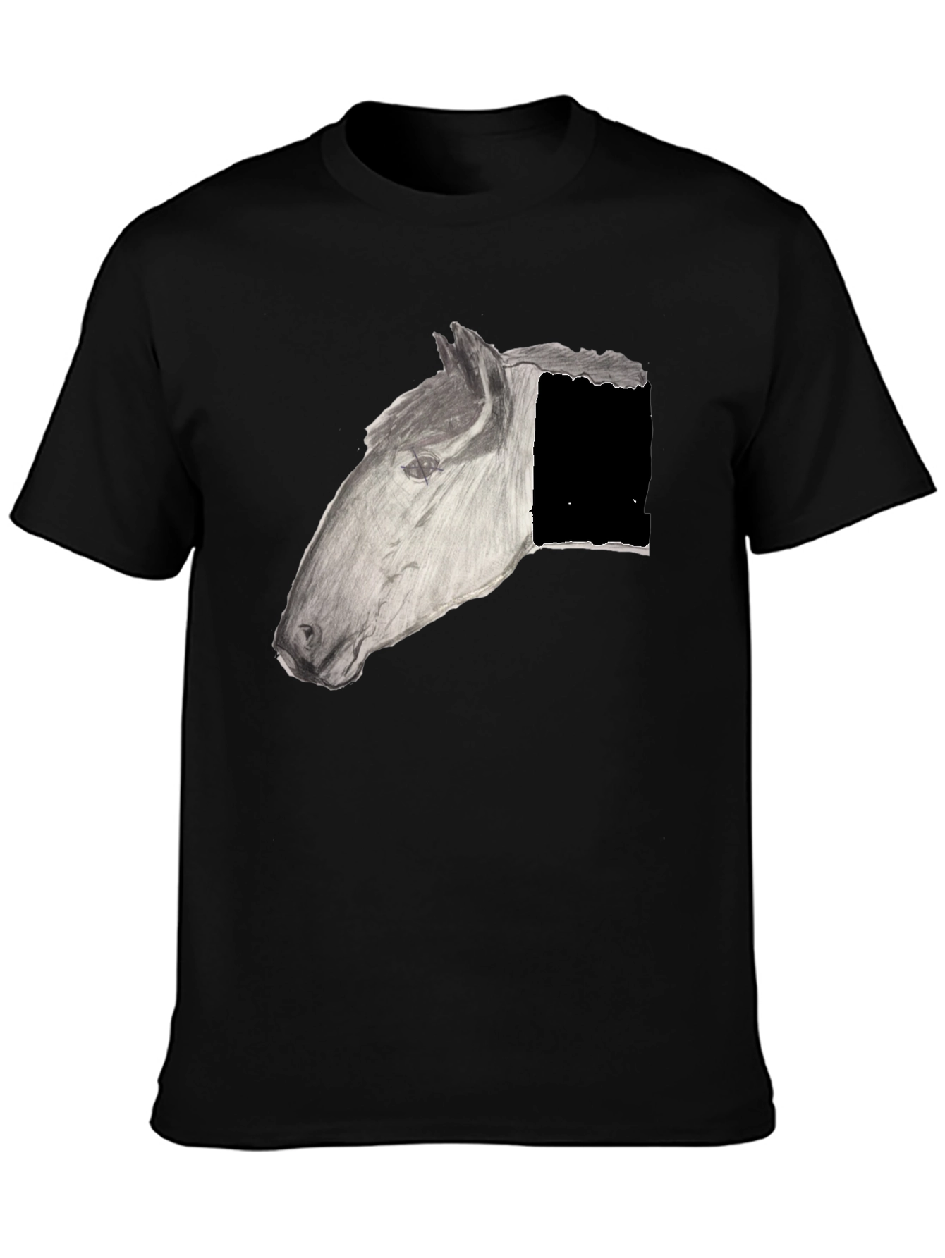 Horse Graphic Black T-Shirt