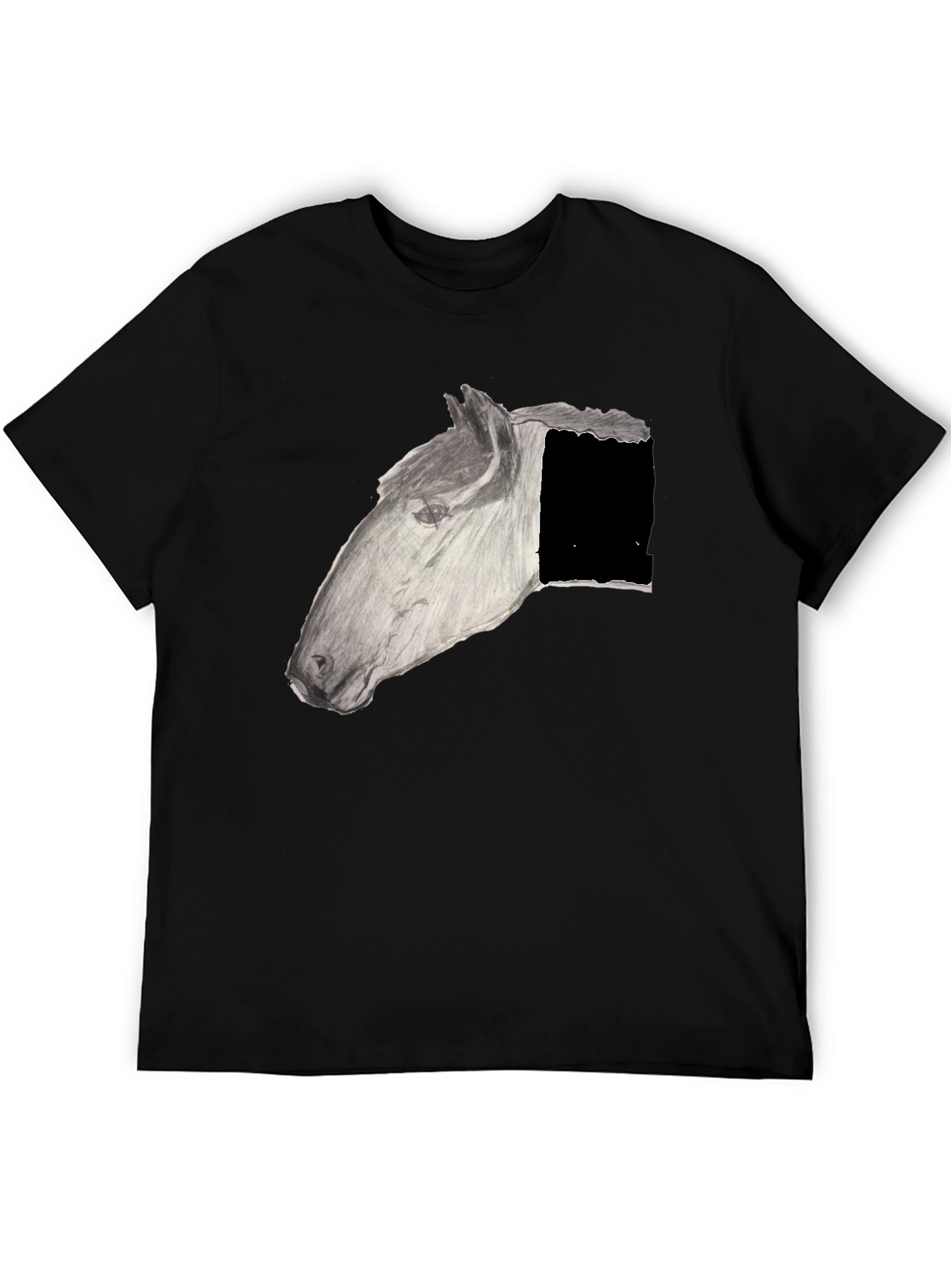 Horse Graphic Black T-Shirt