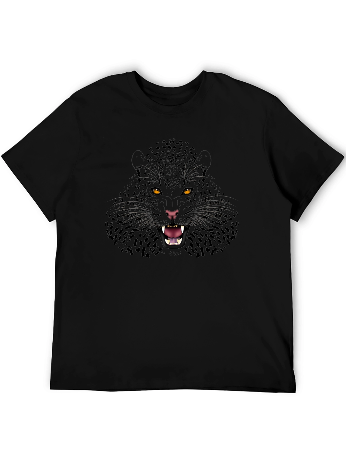 Black Panther Graphic Print Mens T-Shirt