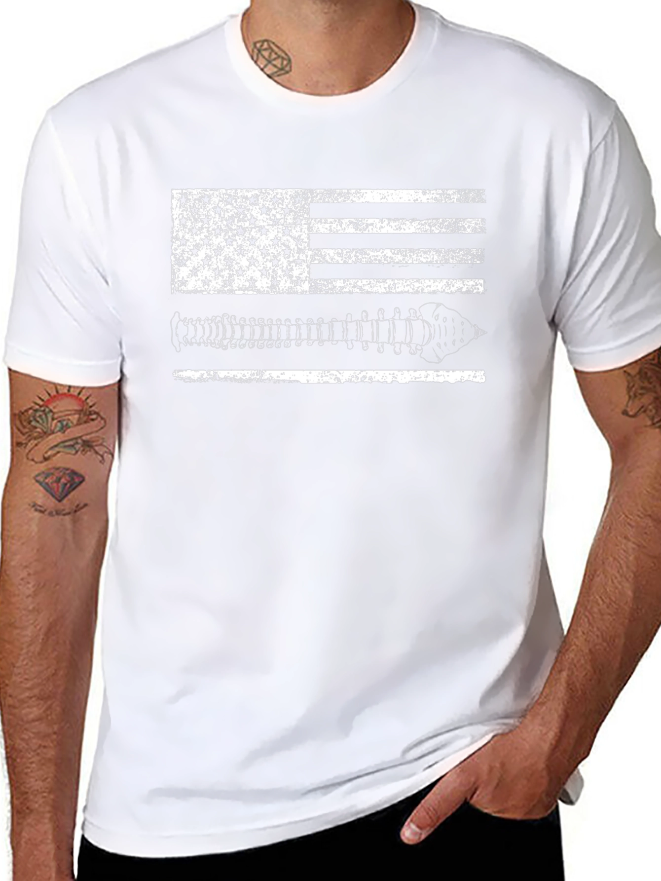 Chiropractor USA Flag T-Shirt
