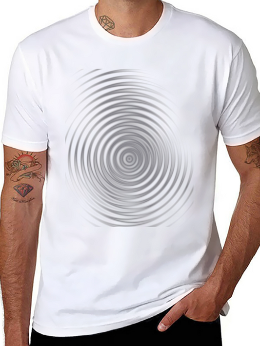 Abstract Ripple Effect Graphic T-Shirt