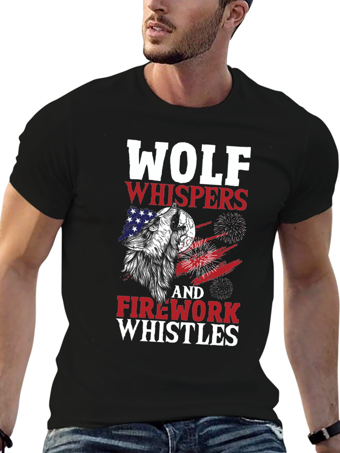 Wolf Whispers & Fireworks Whistles T-Shirt