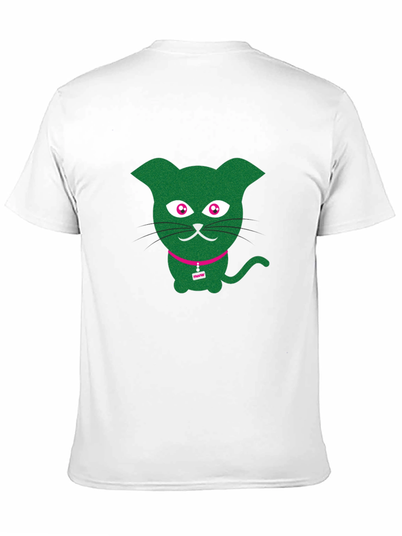 Cool Cat Tee - Green Kitty Graphic T-Shirt