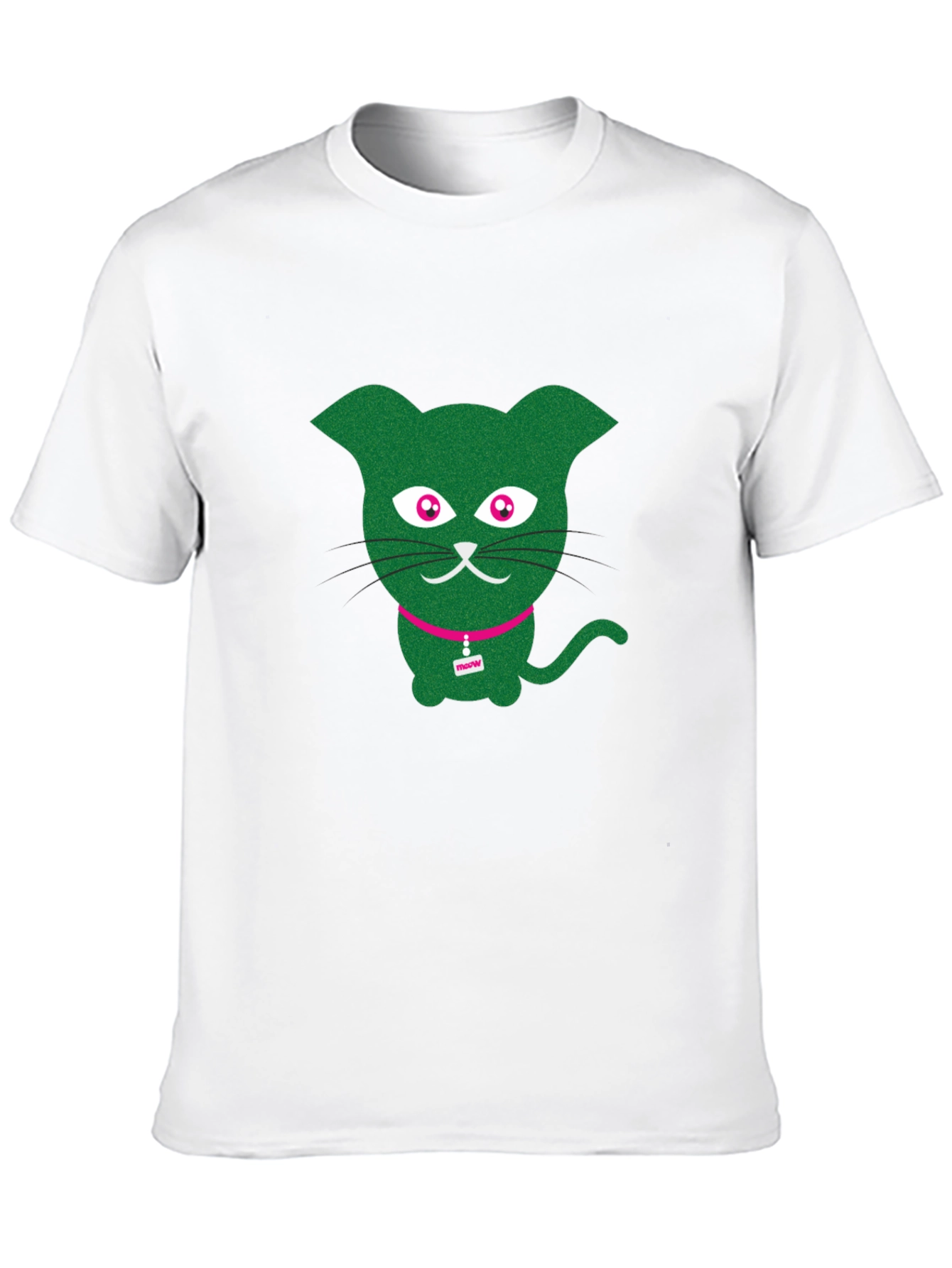 Cool Cat Tee - Green Kitty Graphic T-Shirt