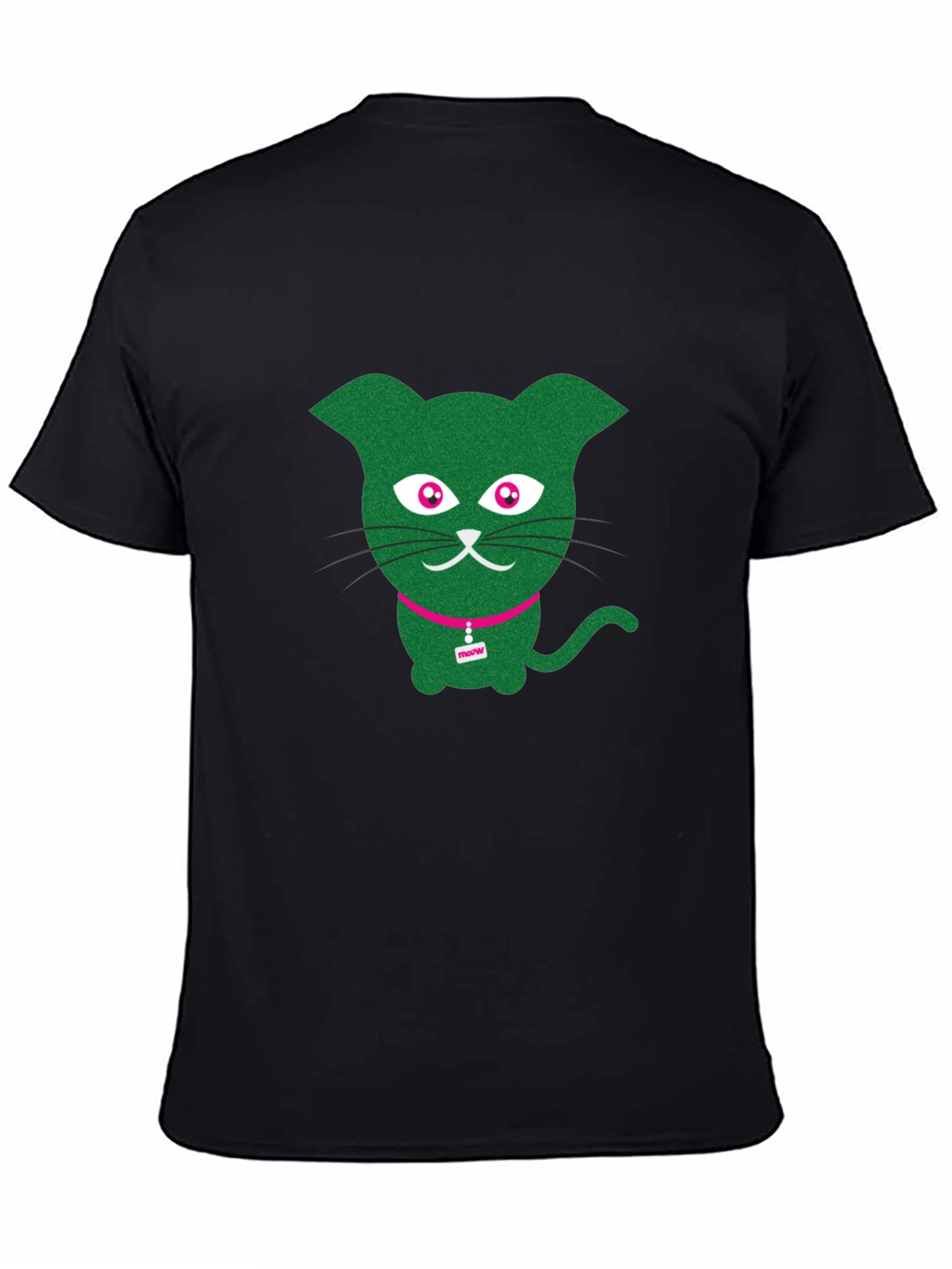 Cool Cat Tee - Green Kitty Graphic T-Shirt