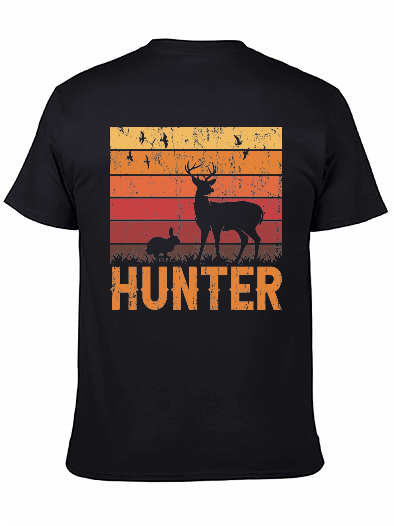 Hunter T-Shirt - Deer and Rabbit Graphic Tee