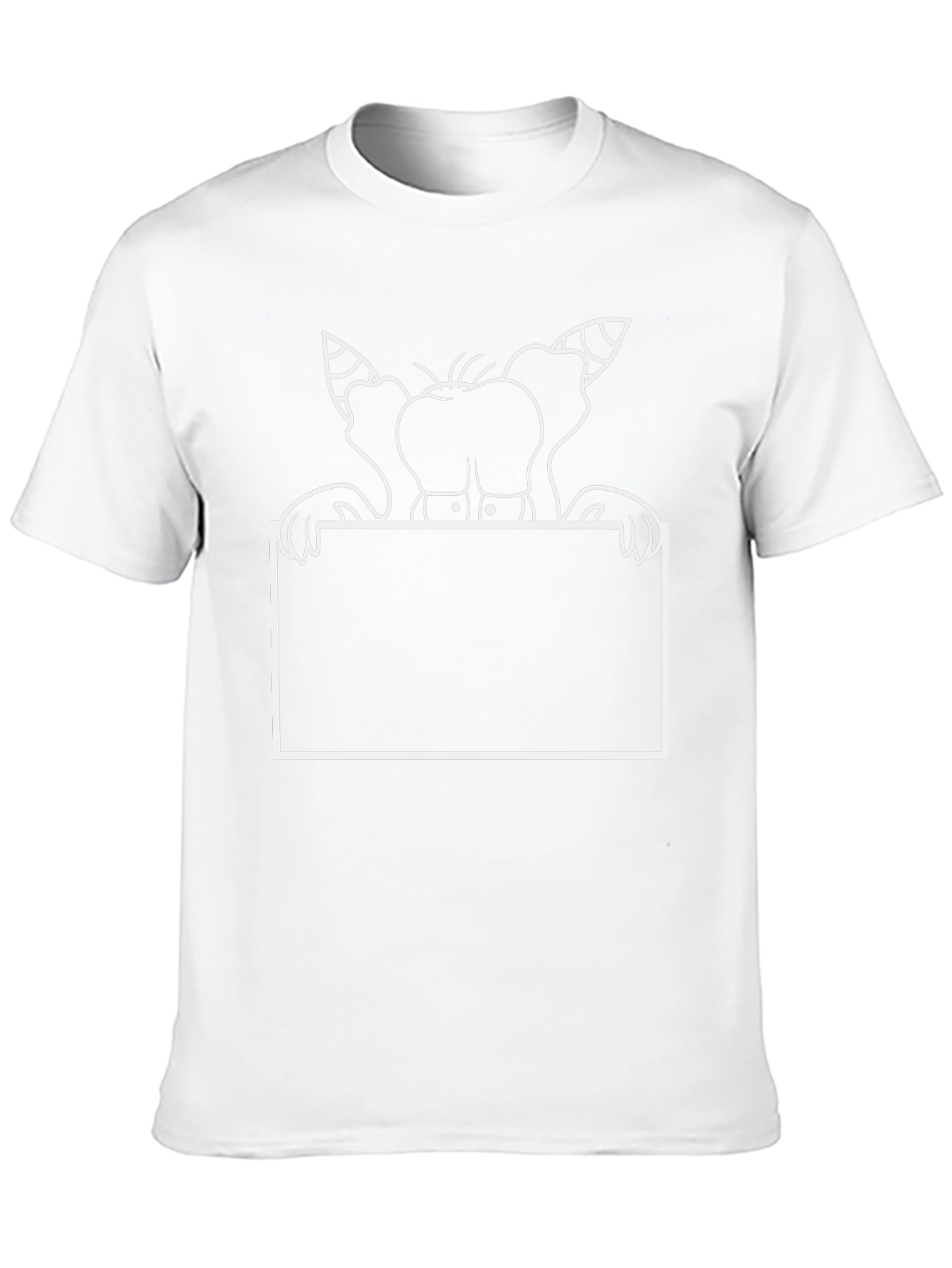 Cartoon Elephant Graphic Black T-Shirt
