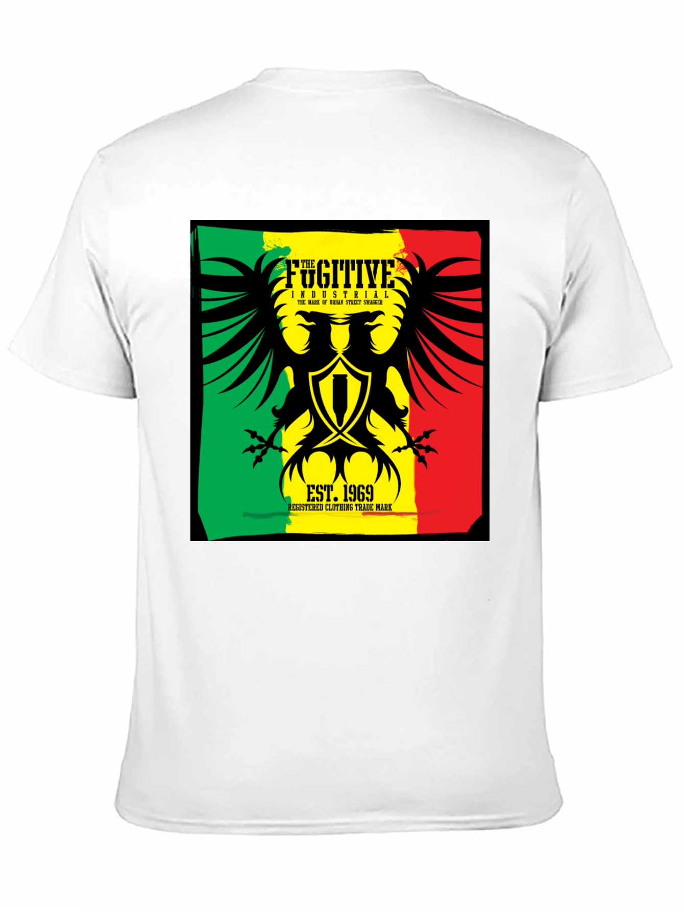 Fugitive Industrial Graphic T-Shirt - Black