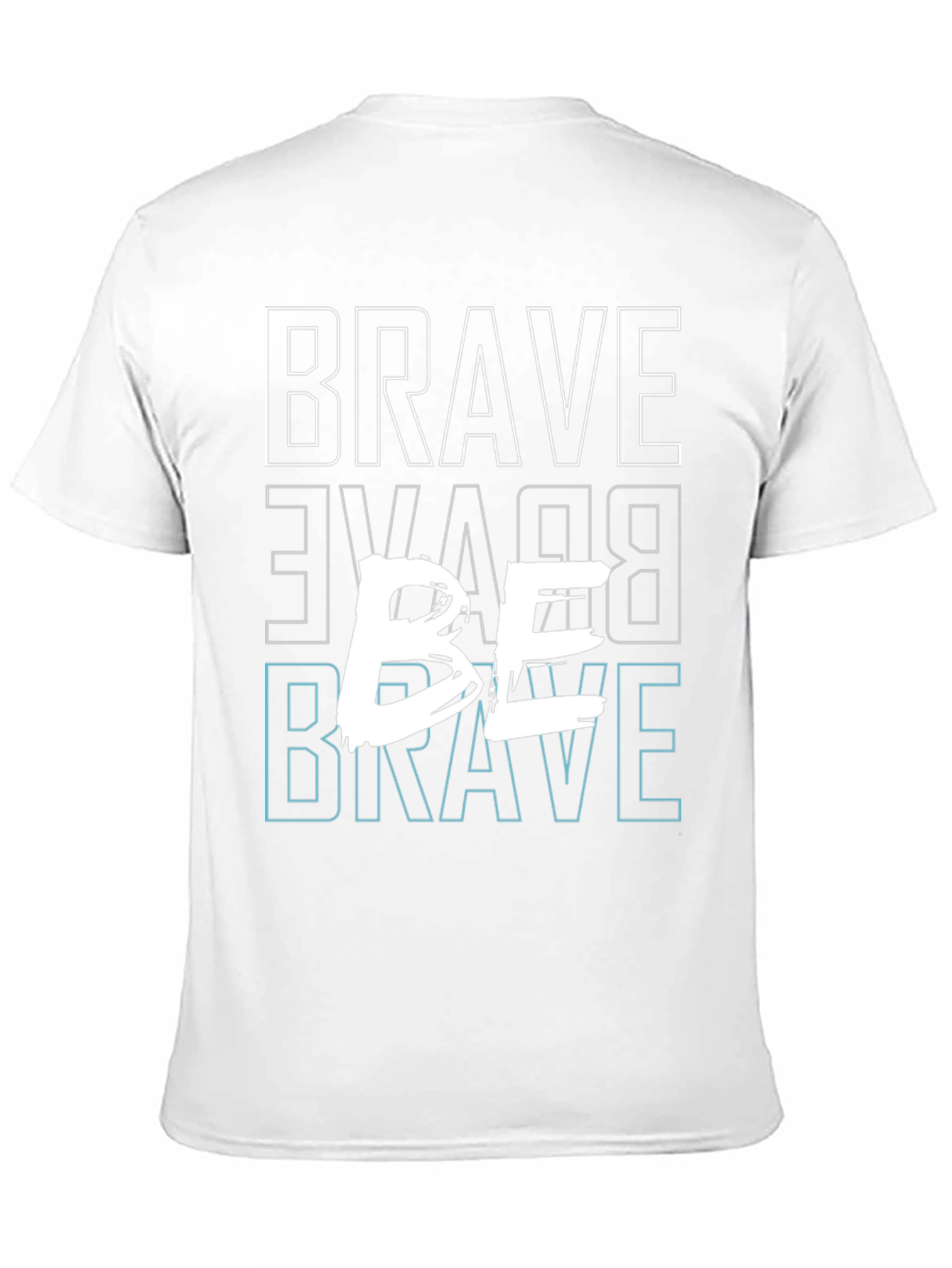 Be Brave Graphic Tee - Mens Casual Black T-Shirt