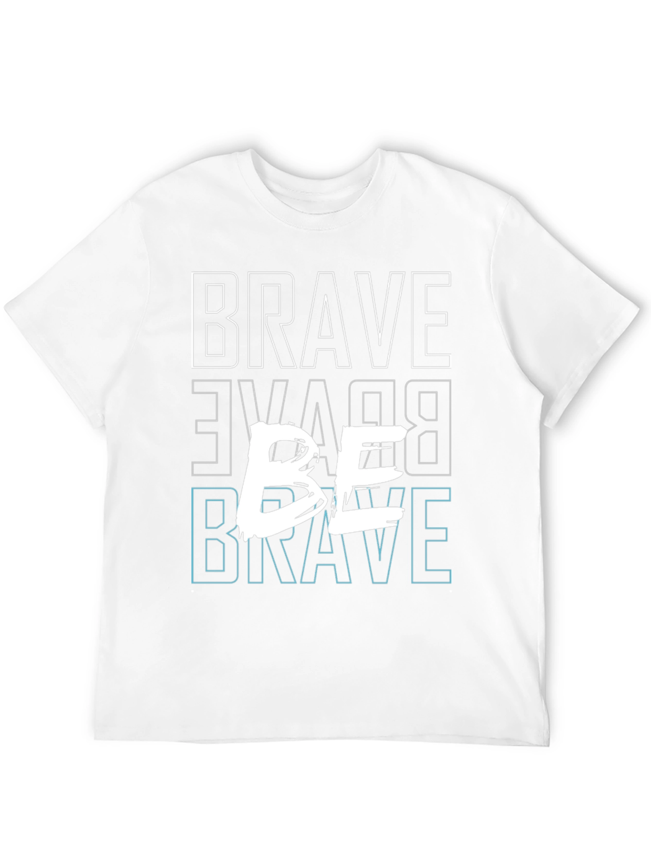 Be Brave Graphic Tee - Mens Casual Black T-Shirt