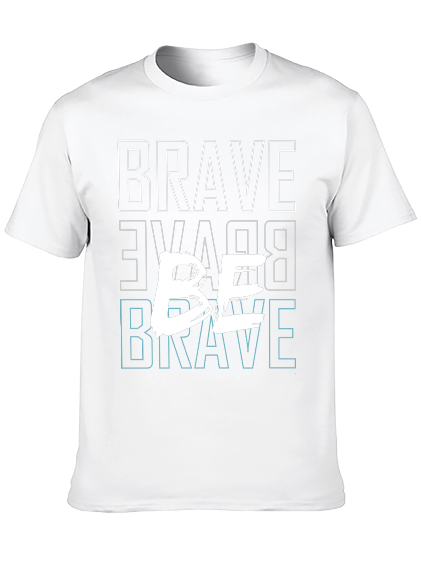 Be Brave Graphic Tee - Mens Casual Black T-Shirt