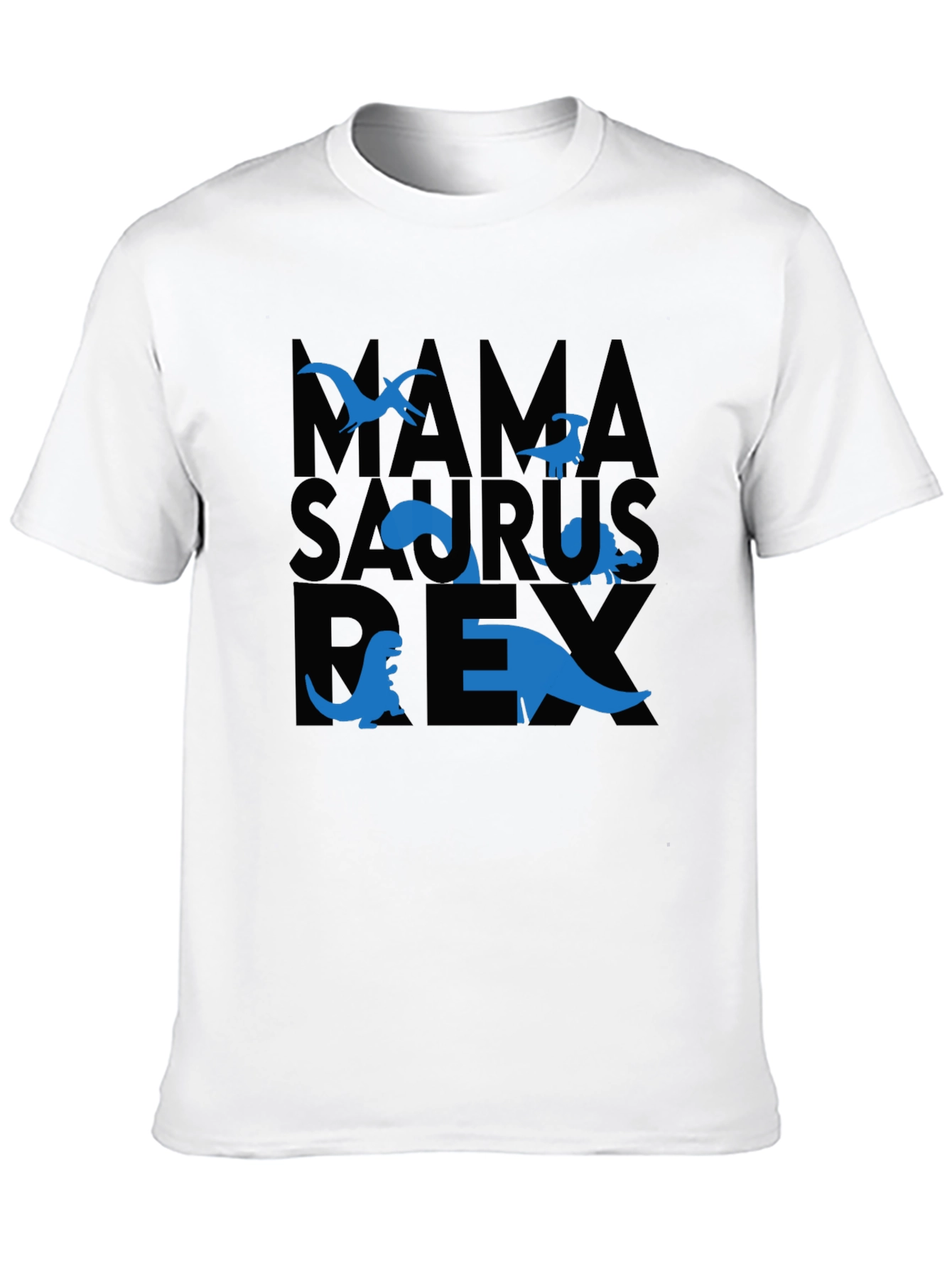 Mama Saurus Rex Dinosaur Graphic T-Shirt