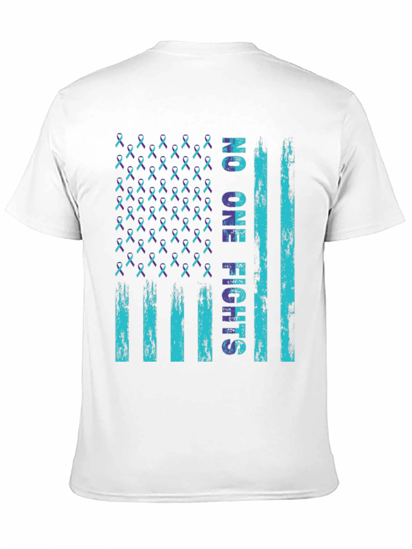 No One Fights Alone Awareness Flag T-Shirt