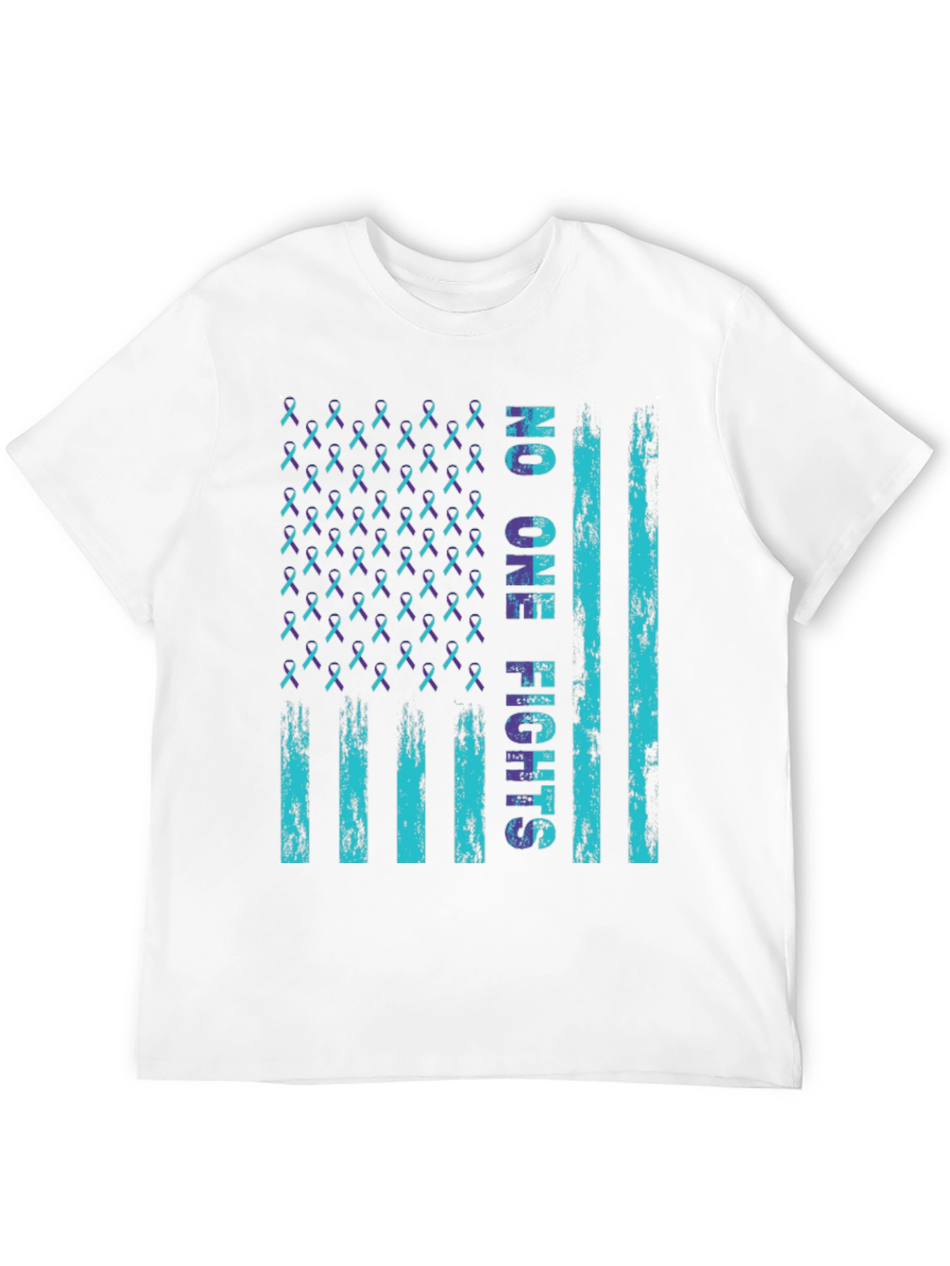 No One Fights Alone Awareness Flag T-Shirt