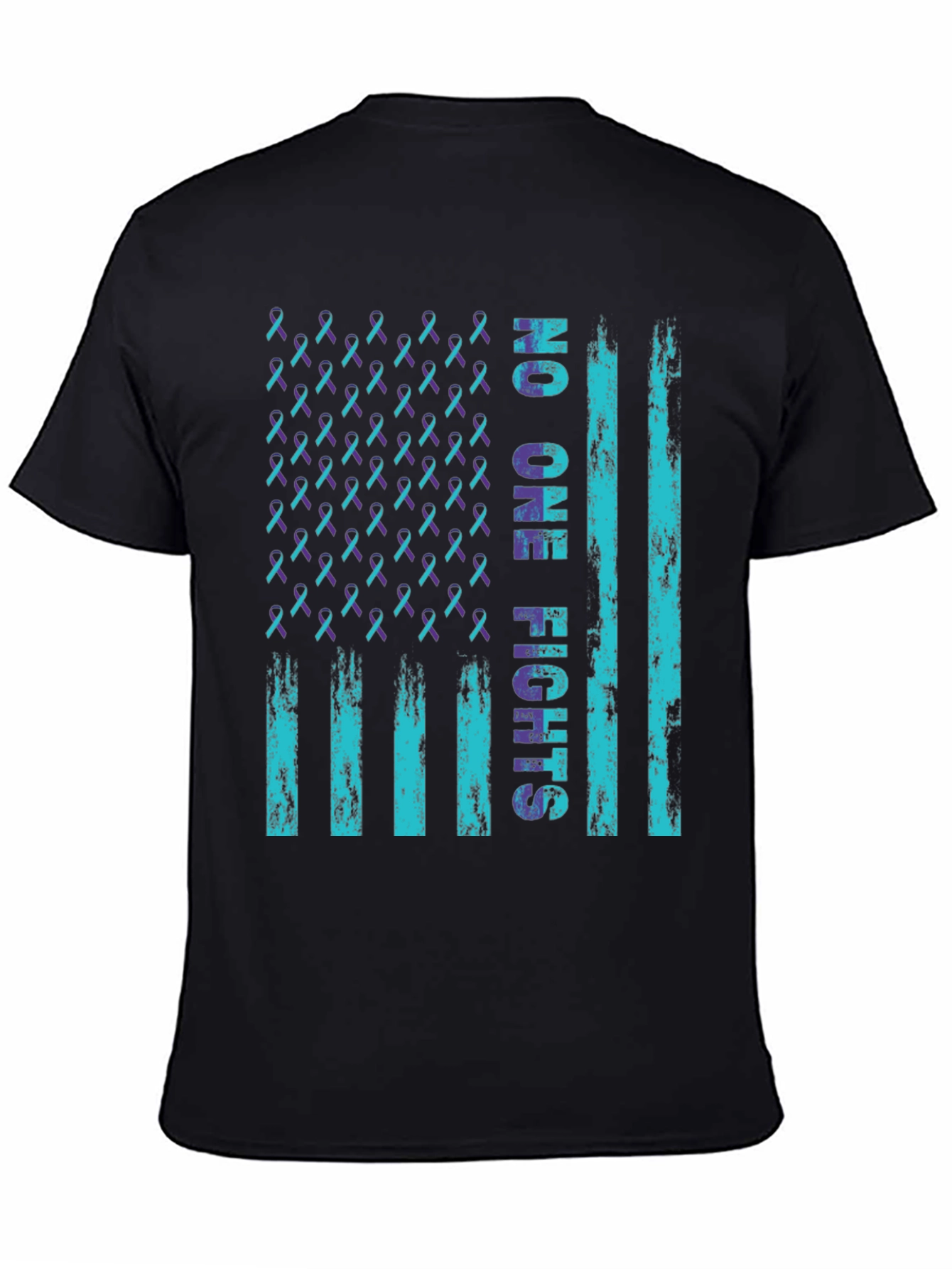 No One Fights Alone Awareness Flag T-Shirt