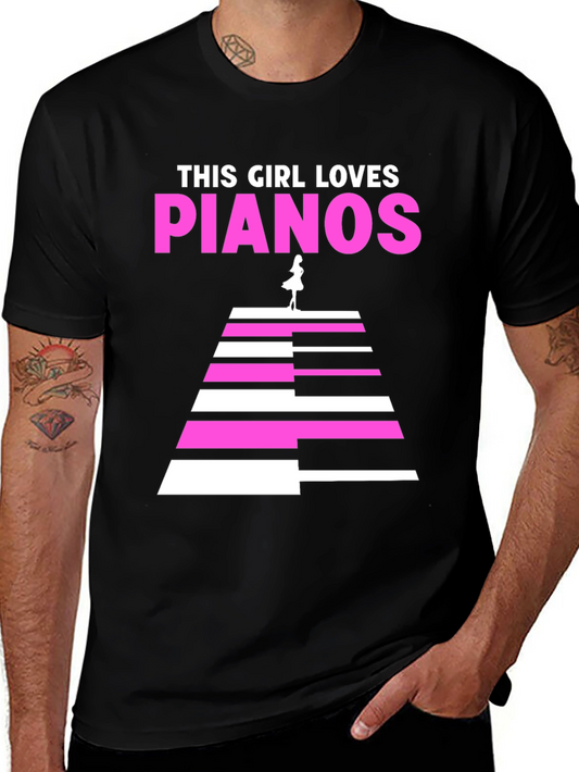 This Girl Loves Pianos T-Shirt