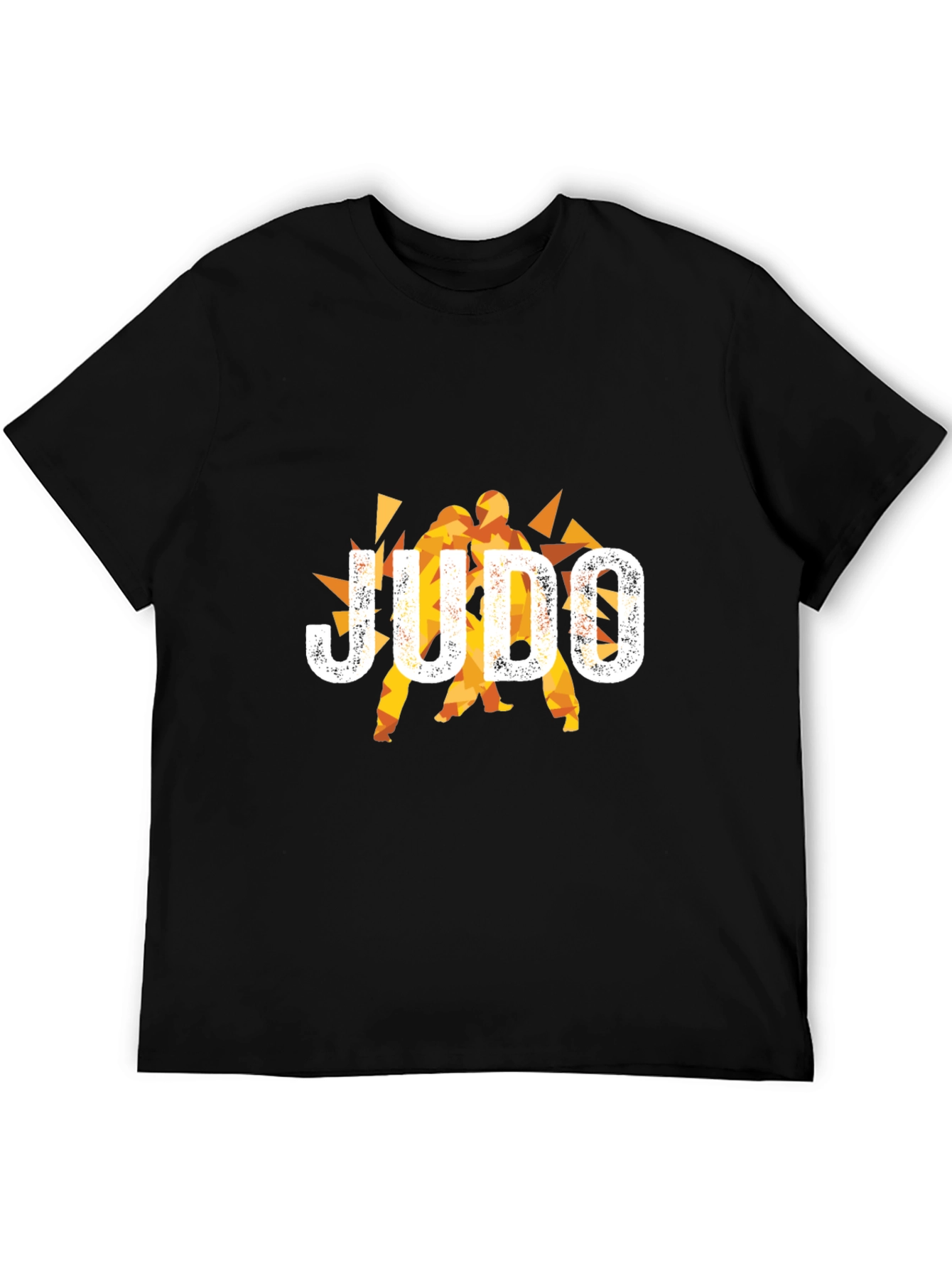 Judo Graphic Print Black T-Shirt