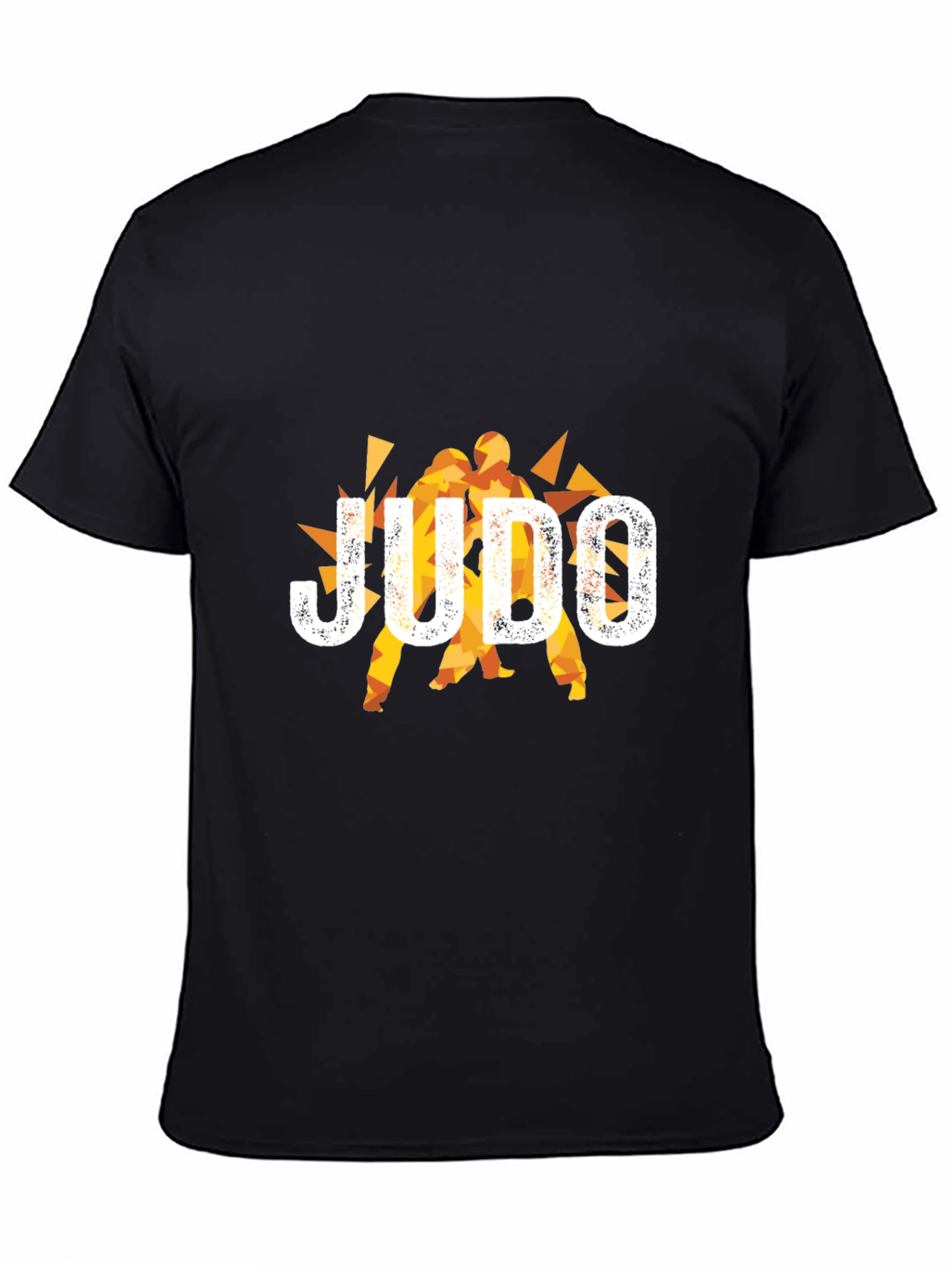 Judo Graphic Print Black T-Shirt