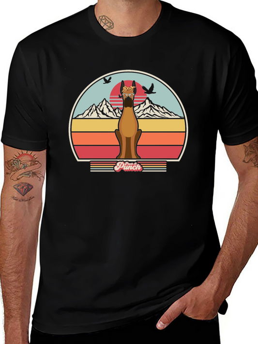 Dog Graphic Tee - Vintage Style