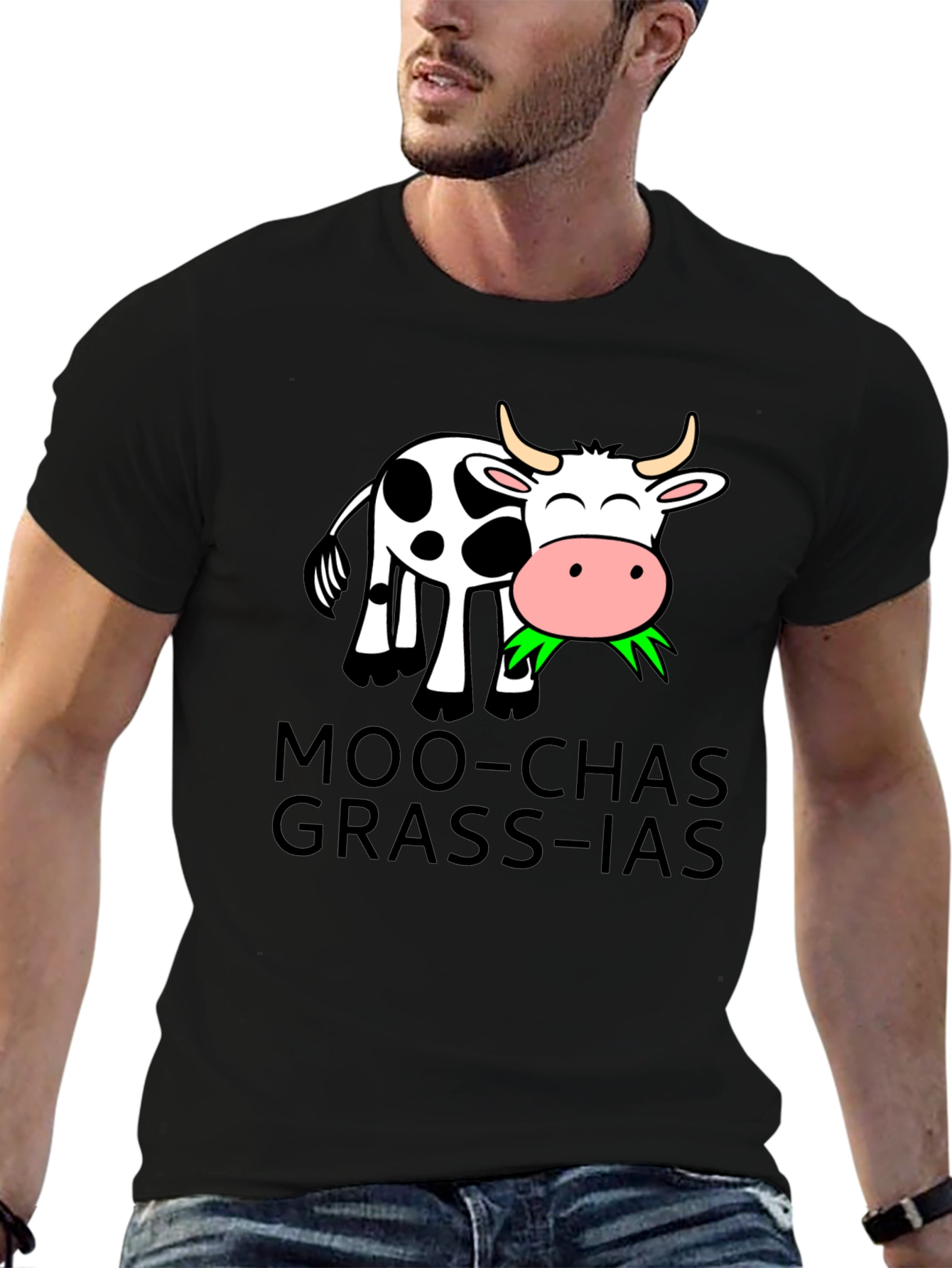Moo-chas Grass-ias Cow T-Shirt