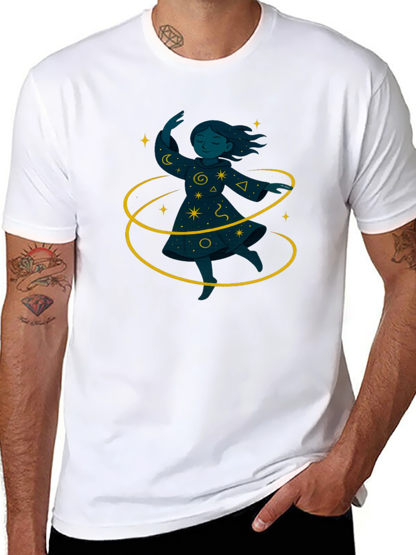 Magical Girl Graphic Black T-Shirt