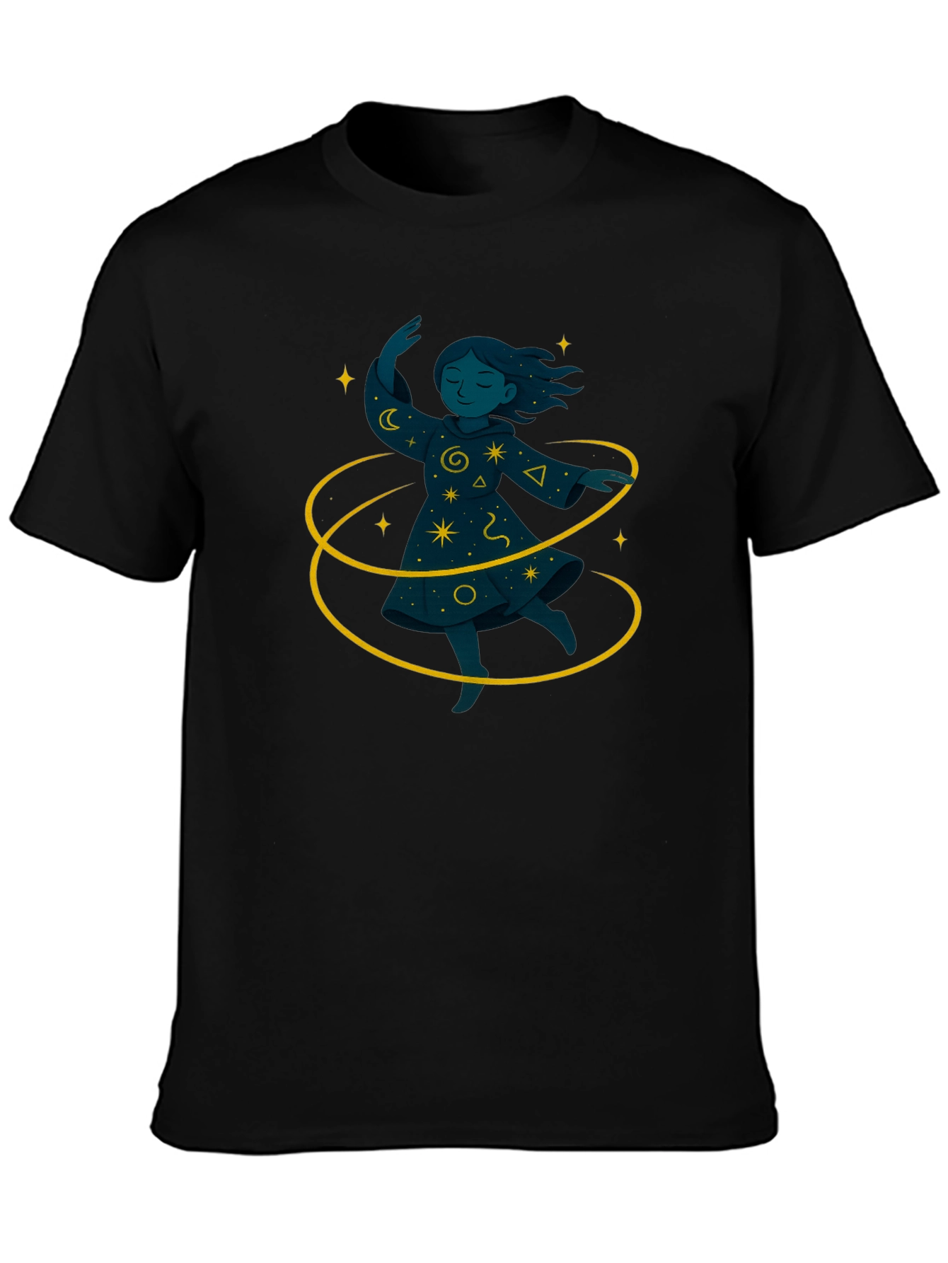 Magical Girl Graphic Black T-Shirt