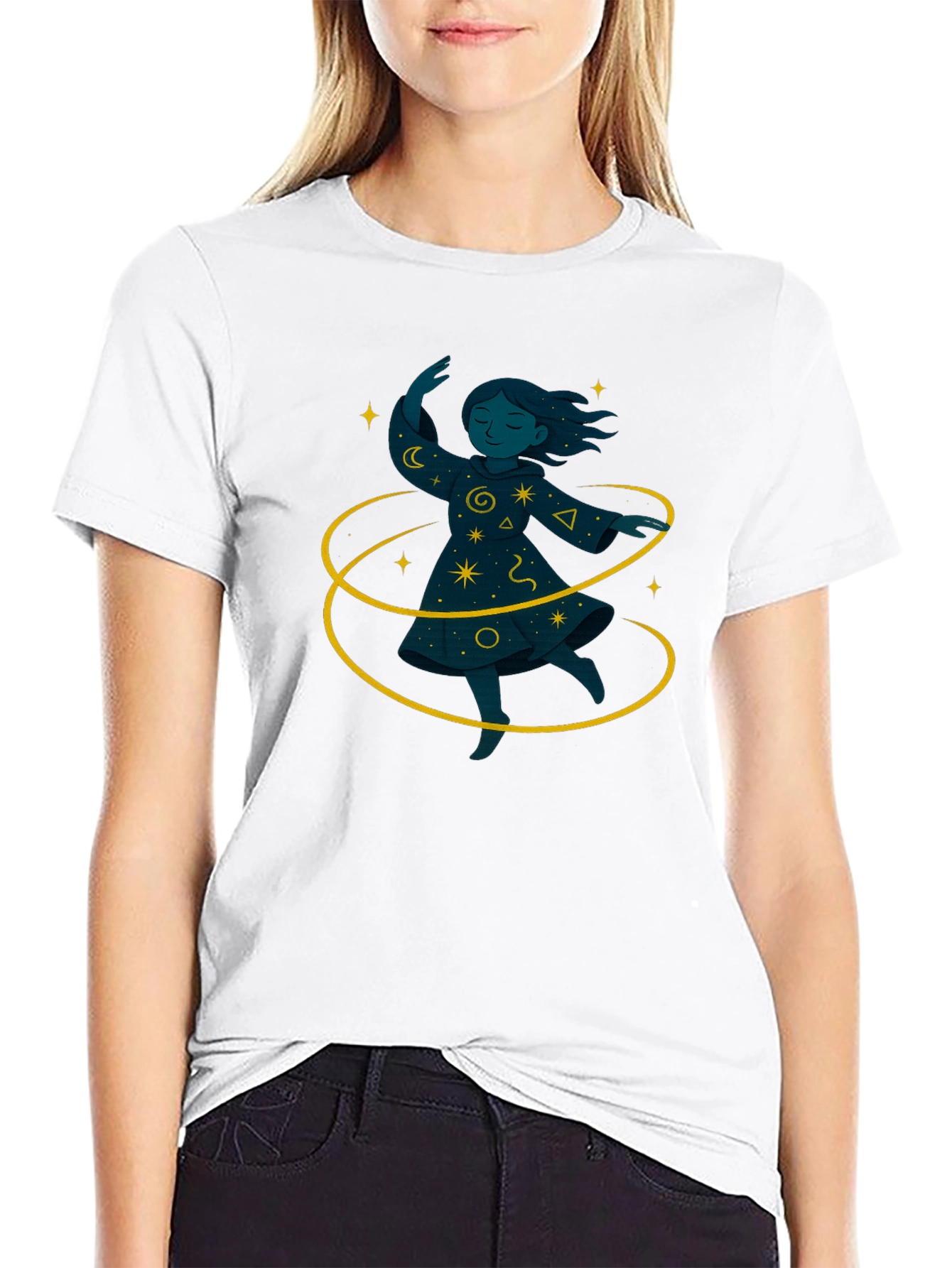 Magical Girl Graphic Black T-Shirt