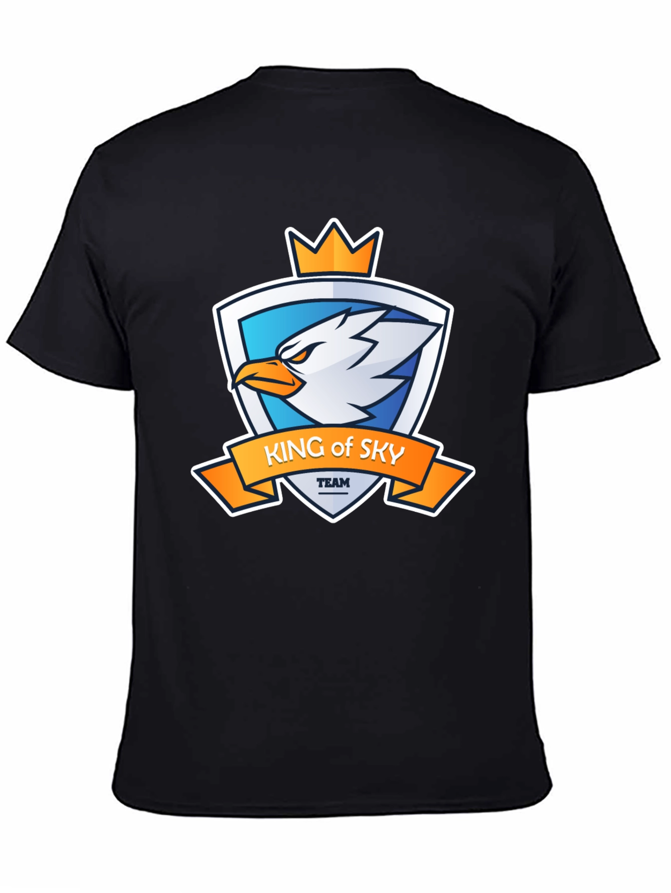 King of Sky Team Black Graphic T-Shirt