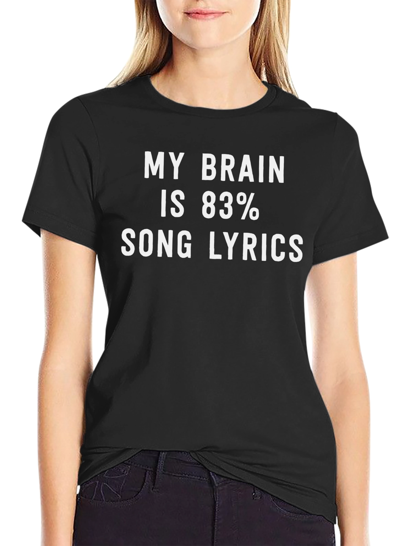 My Brain is 83% Song Lyrics T-Shirt