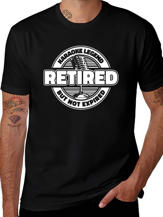 Retired Karaoke Legend T-Shirt - Funny Retirement Gift