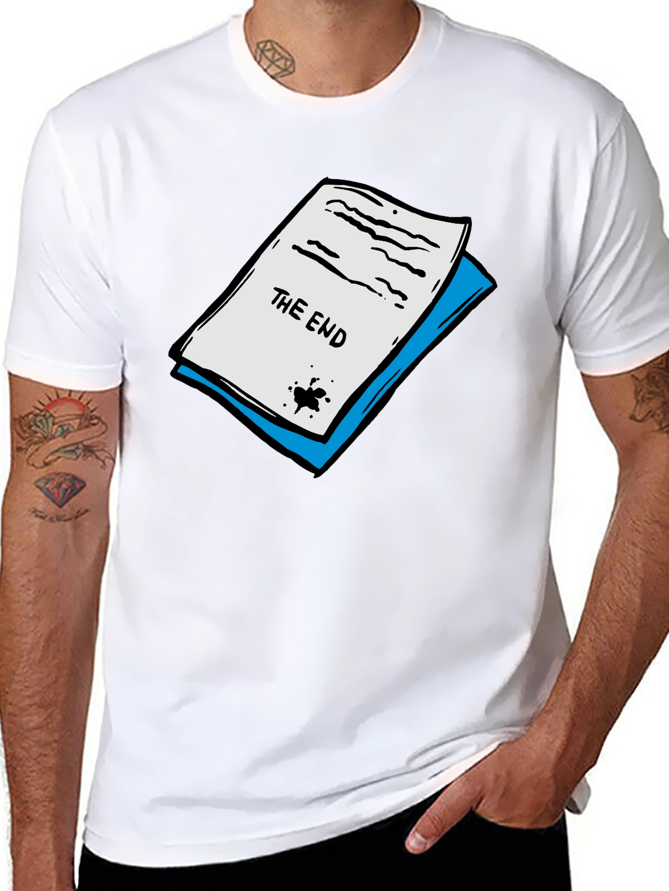 The End Graphic Tee - Stylish Cotton Blend T-Shirt