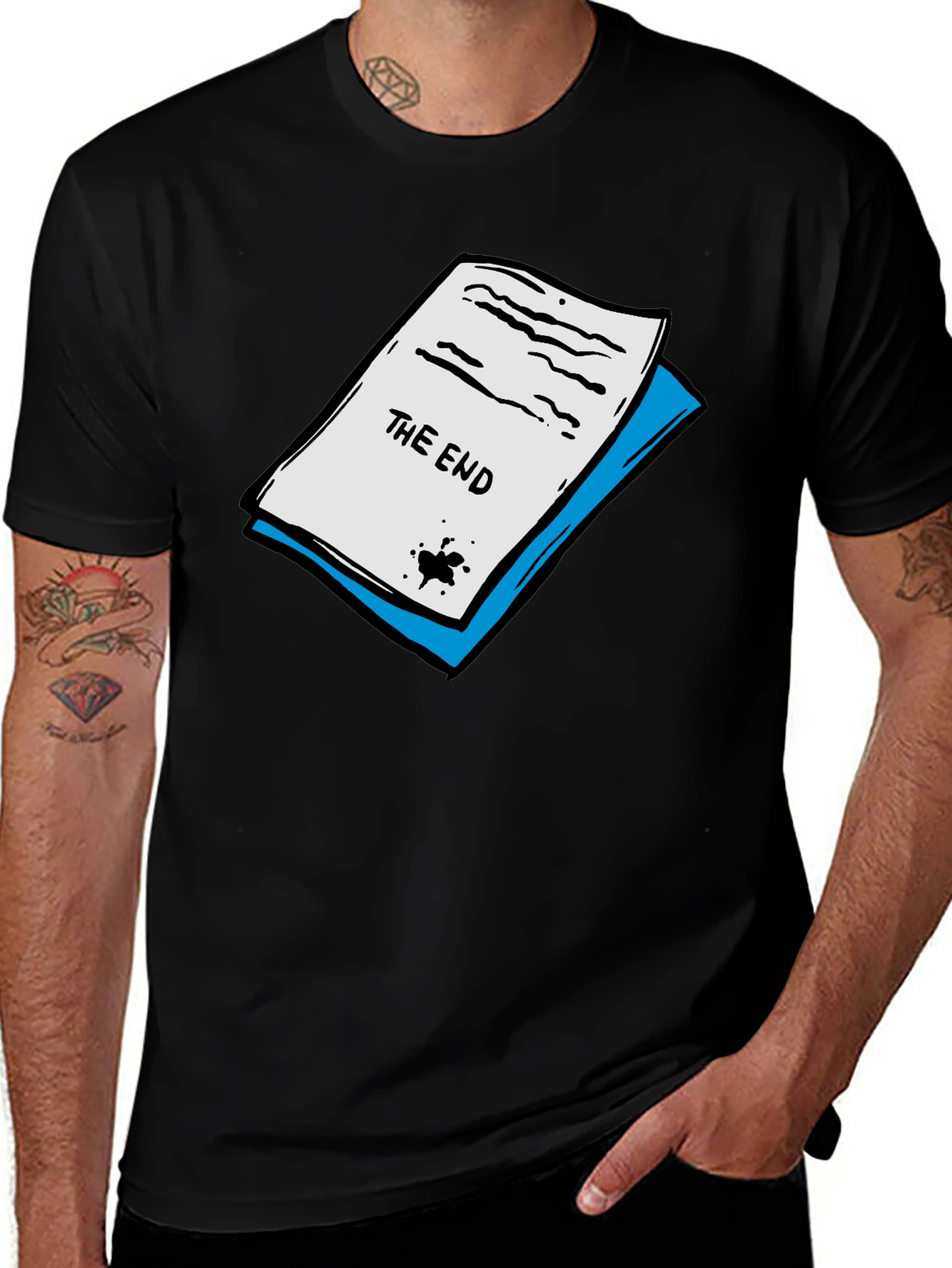The End Graphic Tee - Stylish Cotton Blend T-Shirt