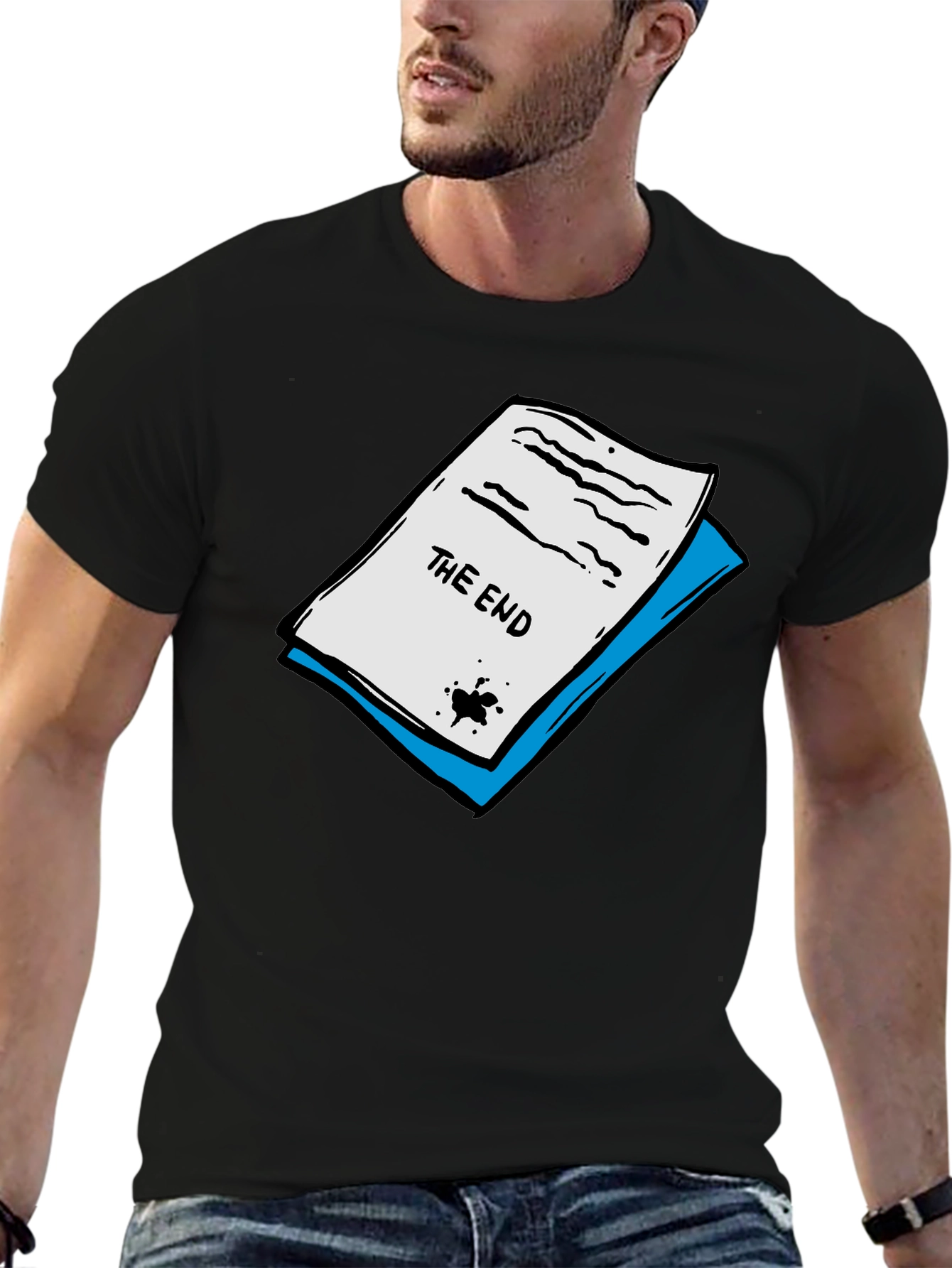 The End Graphic Tee - Stylish Cotton Blend T-Shirt