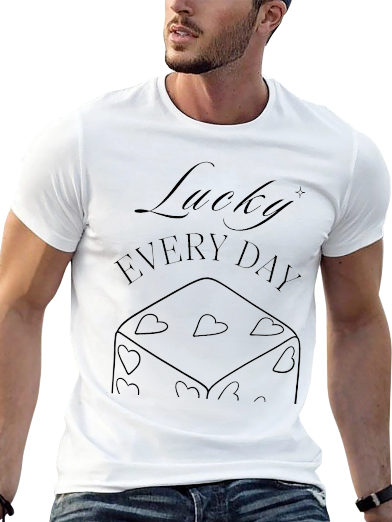 Lucky Everyday Graphic Tee - Black