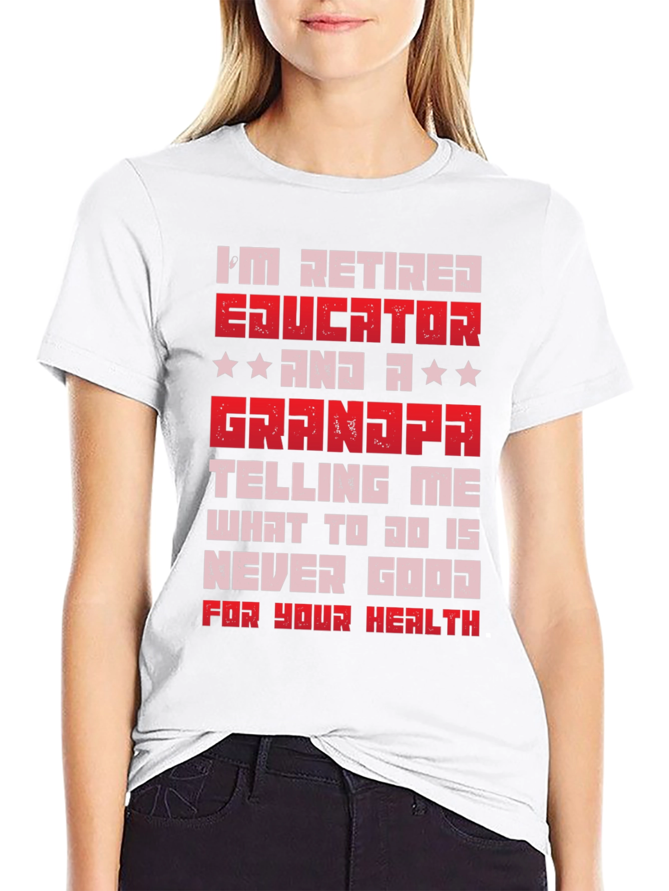 Retired Educator Grandpa T-Shirt