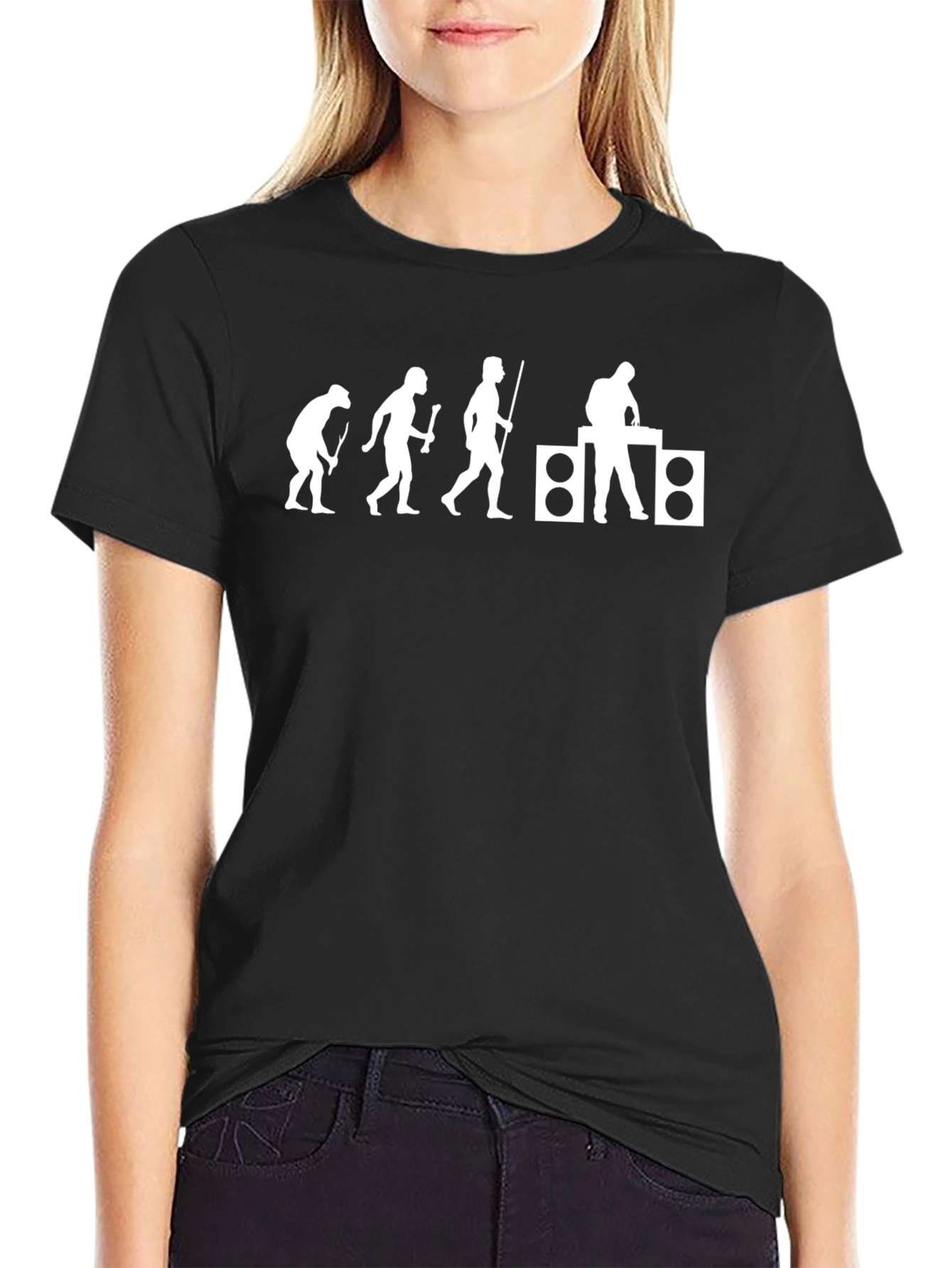 DJ Evolution Black T-Shirt - Music Lover Tee
