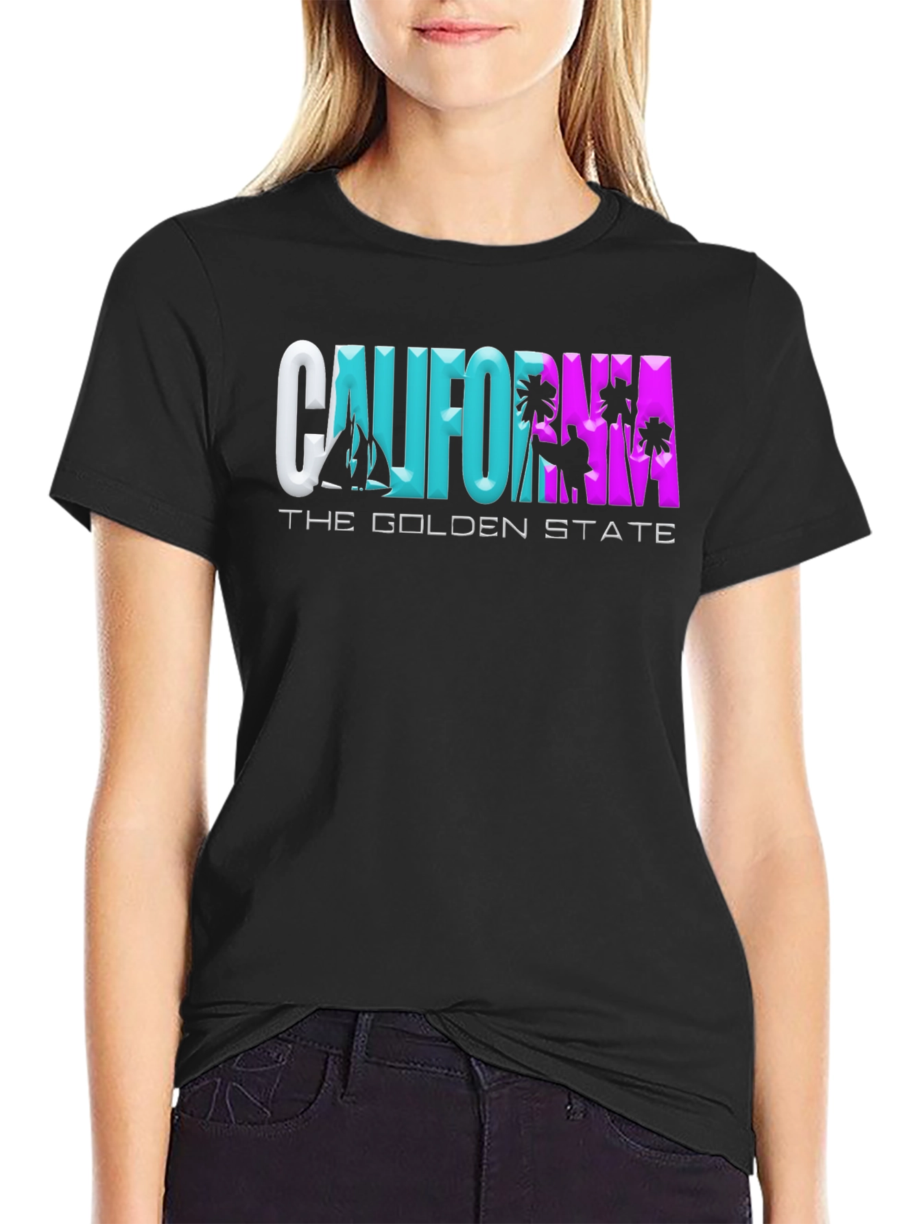 California Golden State Graphic T-Shirt