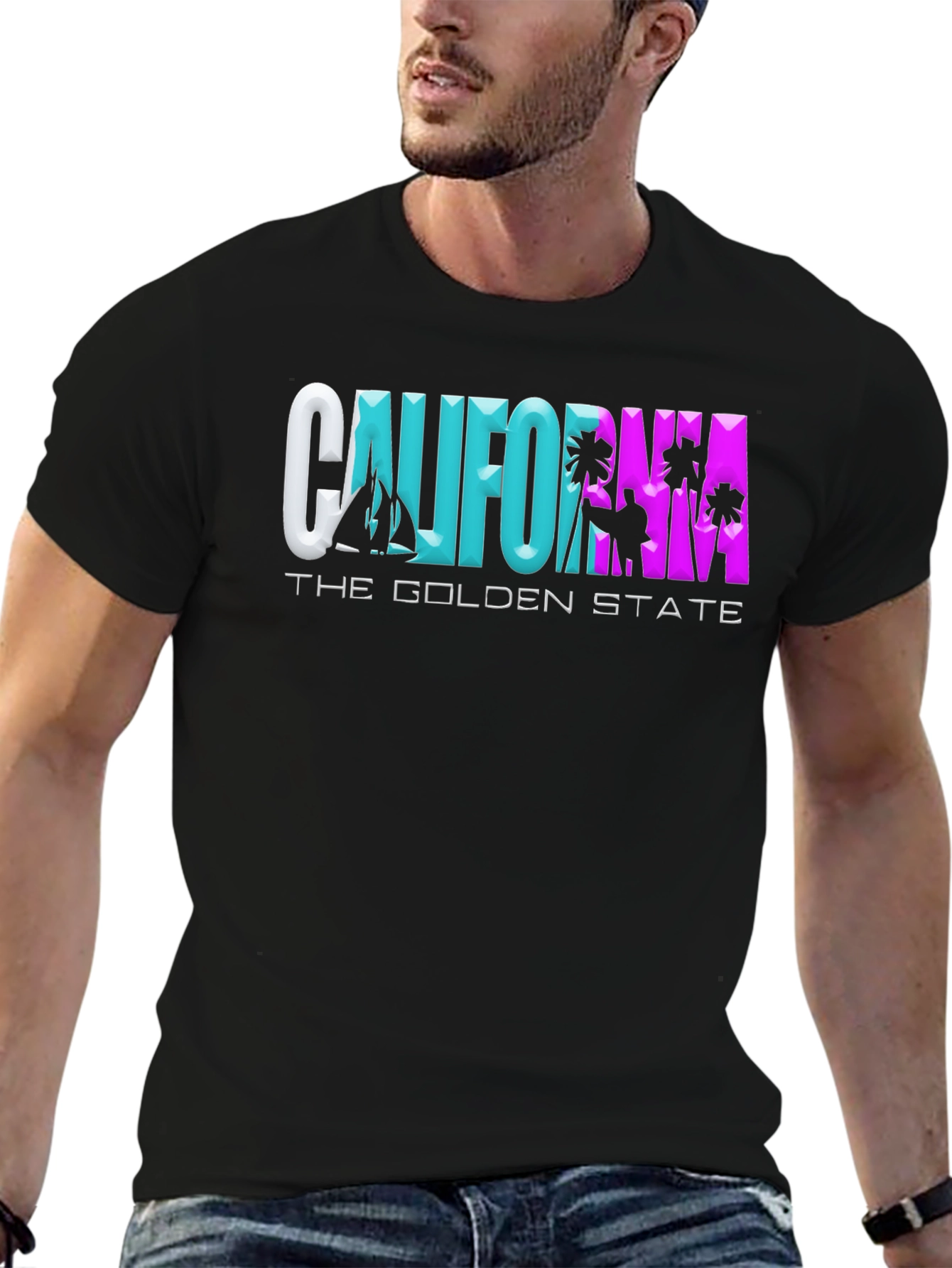 California Golden State Graphic T-Shirt
