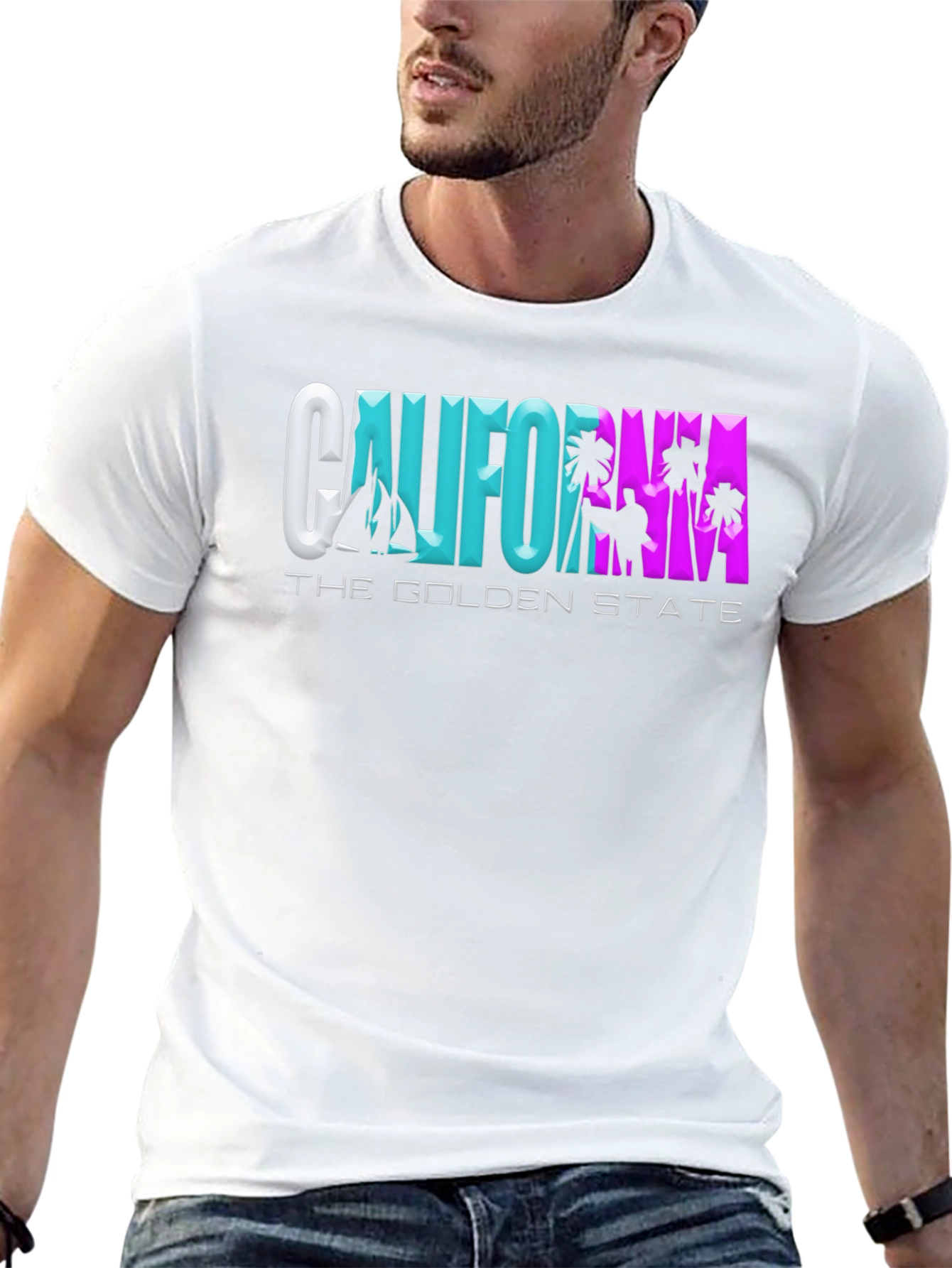 California Golden State Graphic T-Shirt