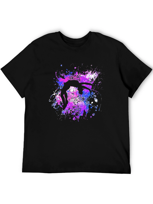 Abstract Tumbler Graphic T-Shirt