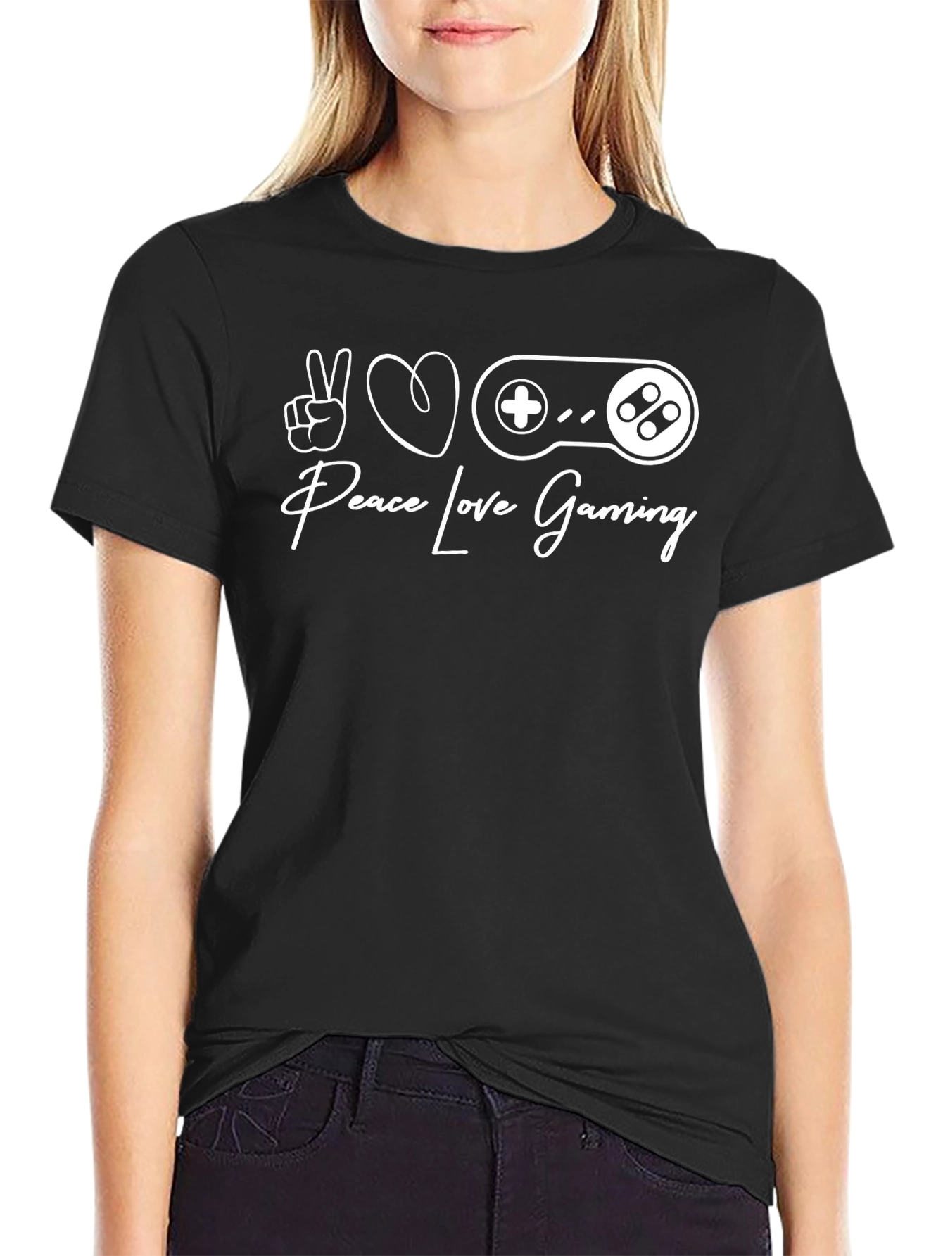 Peace Love Gaming T-Shirt - Gamer Apparel