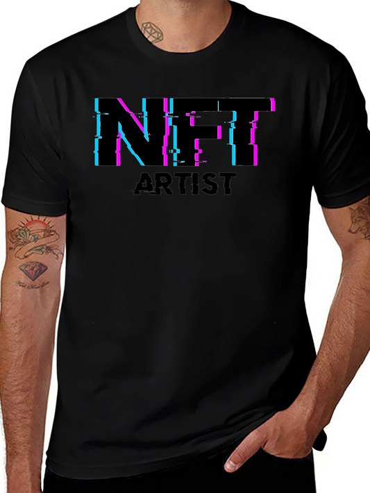NFT Artist Black Tee - Crypto Art Fashion