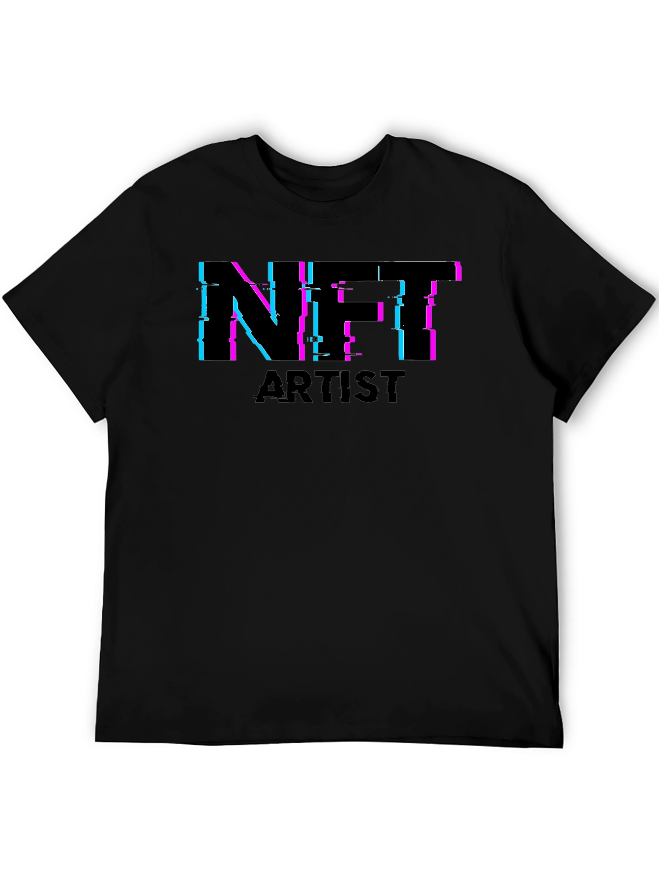 NFT Artist Black Tee - Crypto Art Fashion