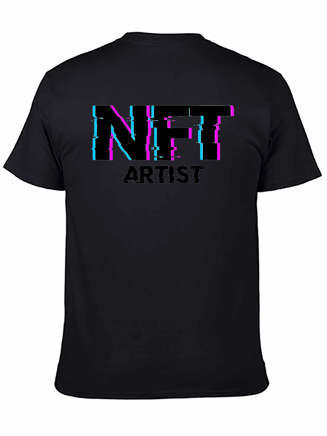 NFT Artist Black Tee - Crypto Art Fashion
