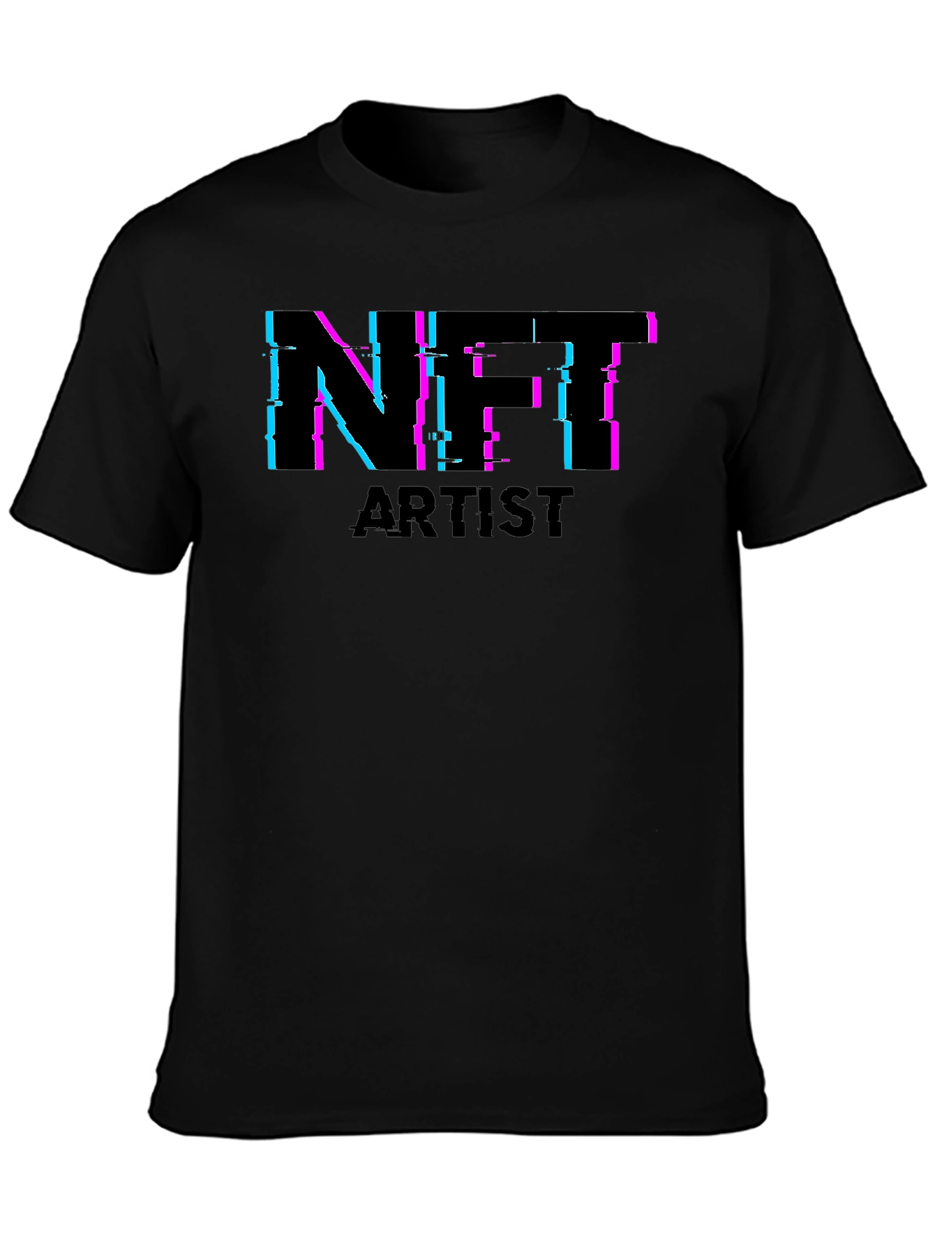 NFT Artist Black Tee - Crypto Art Fashion