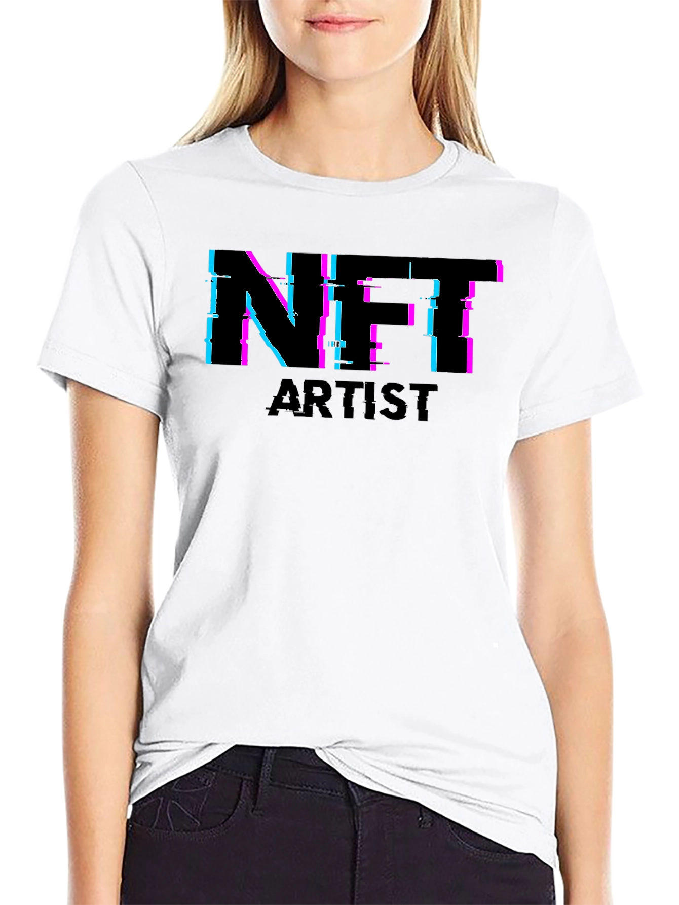 NFT Artist Black Tee - Crypto Art Fashion