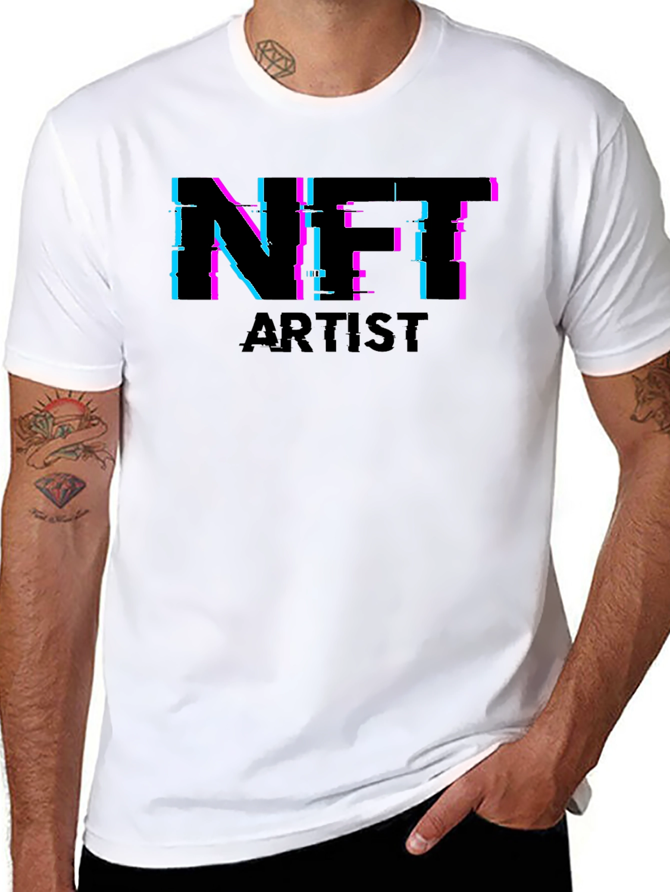 NFT Artist Black Tee - Crypto Art Fashion