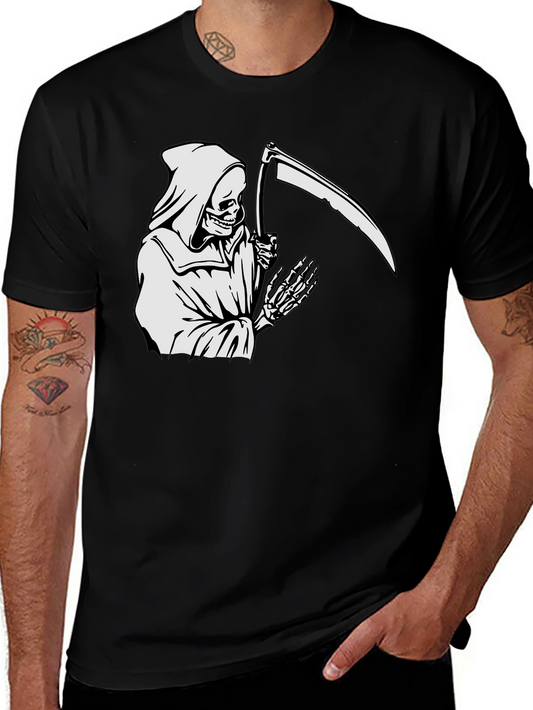 Grim Reaper Graphic T-Shirt - Black