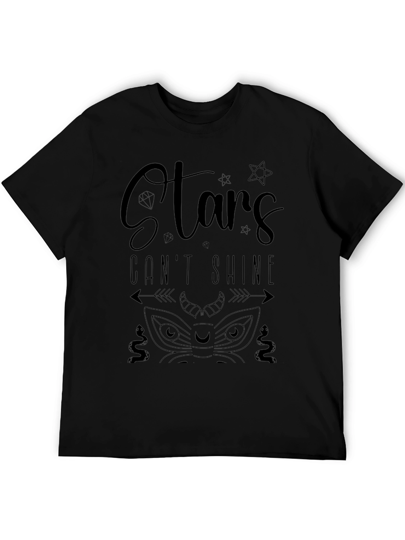 Stars Cant Shine Graphic Print T-Shirt